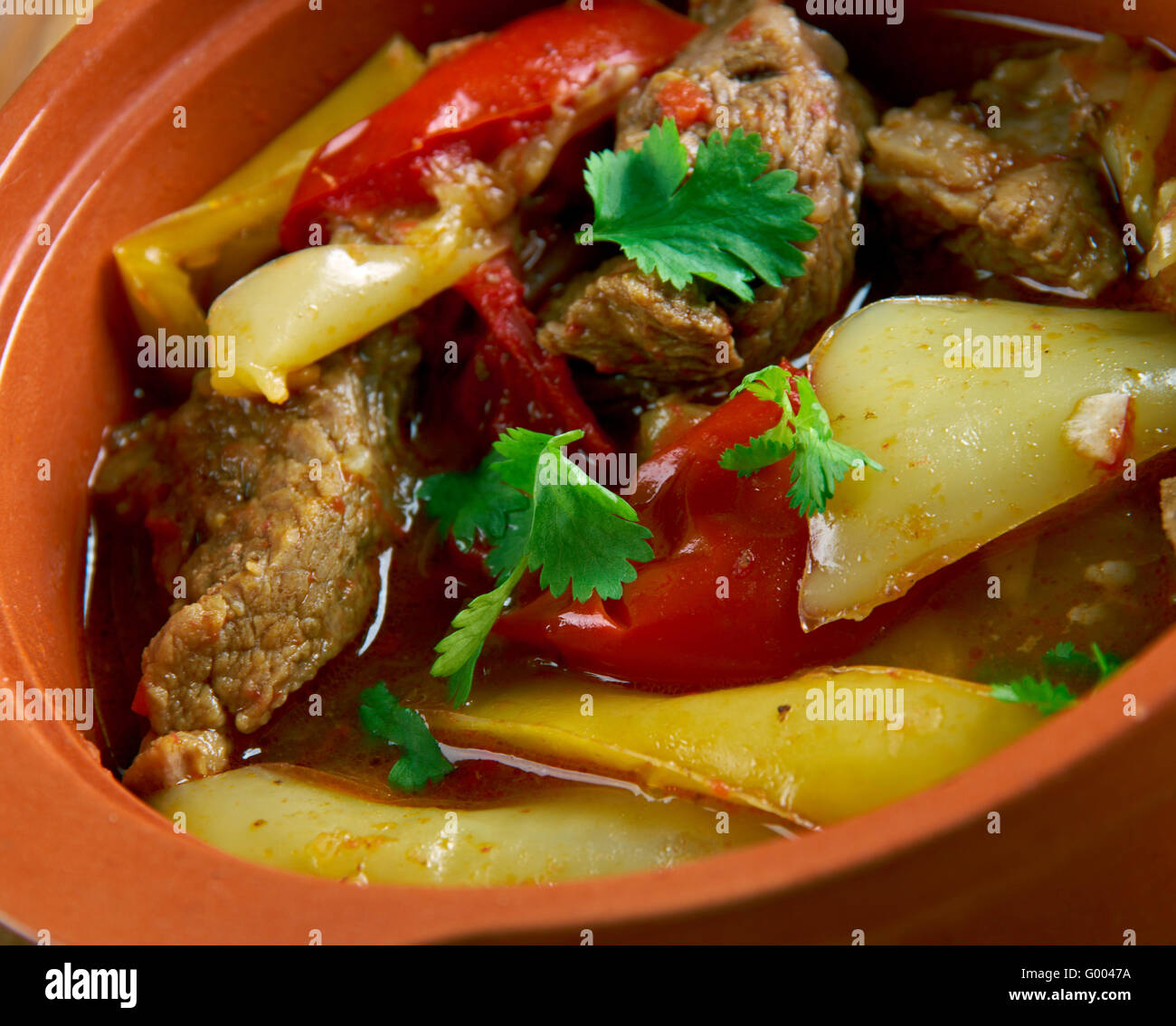 Turkish dish of lamb Stock Photo Alamy