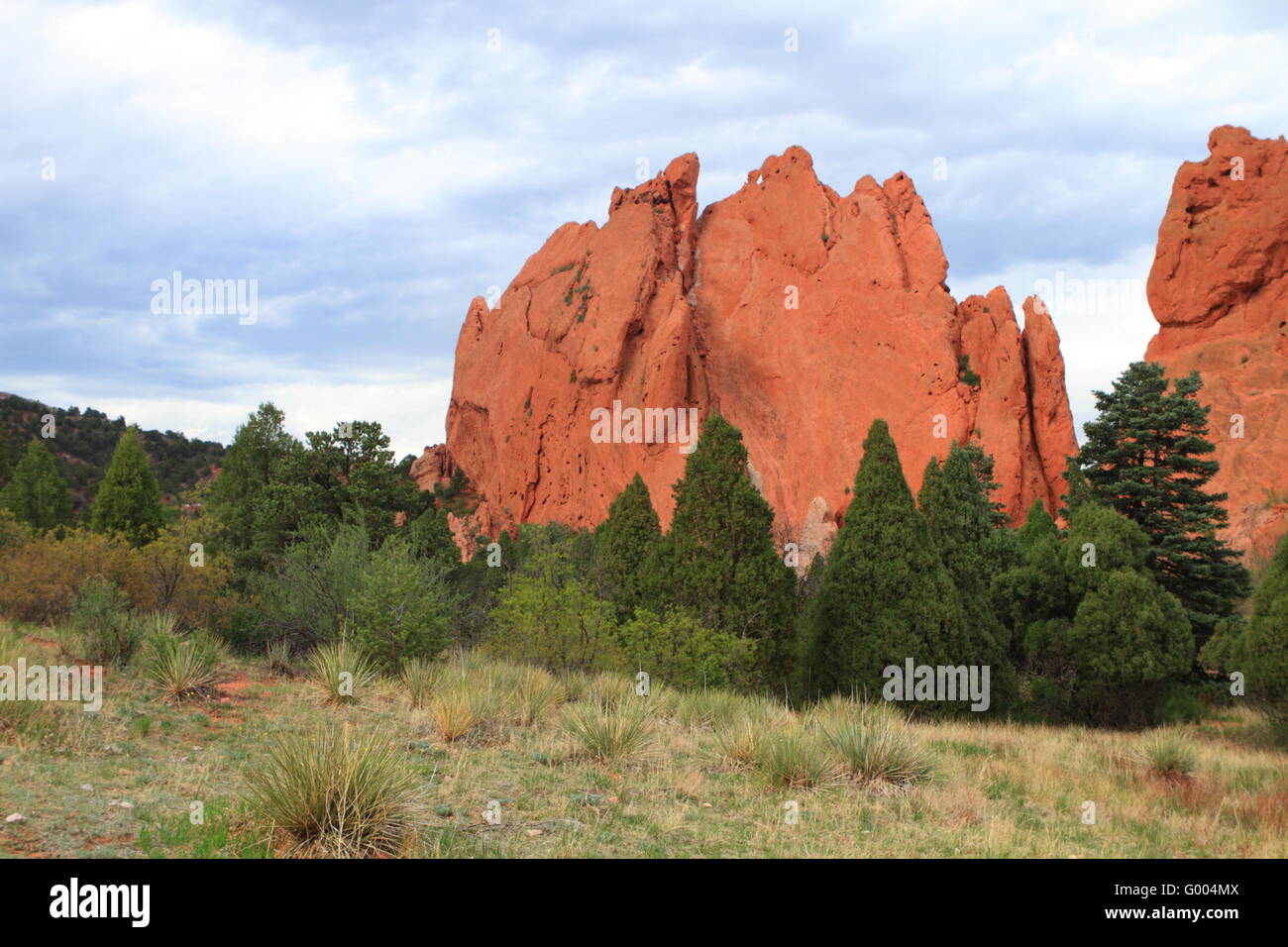 Unusual rock formations in Garden of Gods Stock Photo