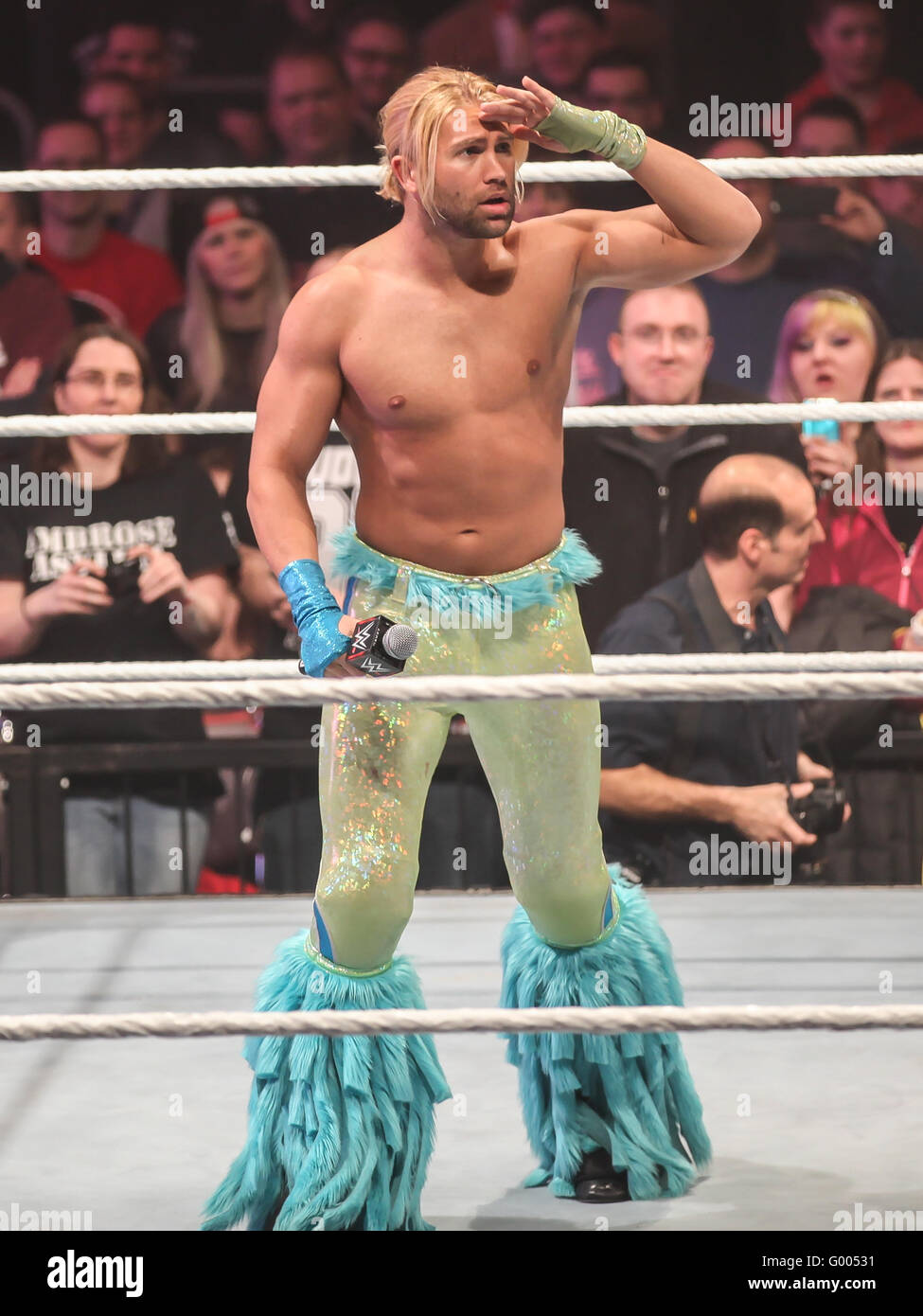 WWE Superstar Tyler Breeze Stock Photo