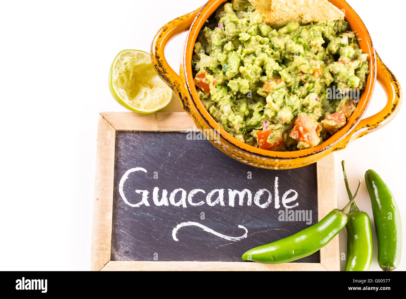 Fresh homemade quacamole in the bowl Stock Photo - Alamy