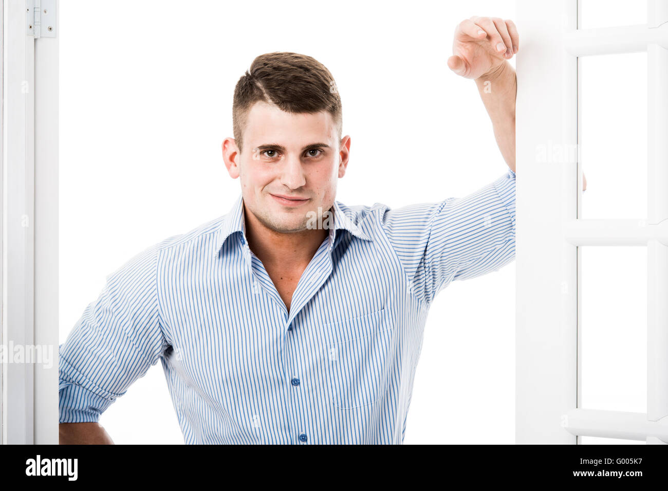 Leaning on door frame hires stock photography and images Alamy