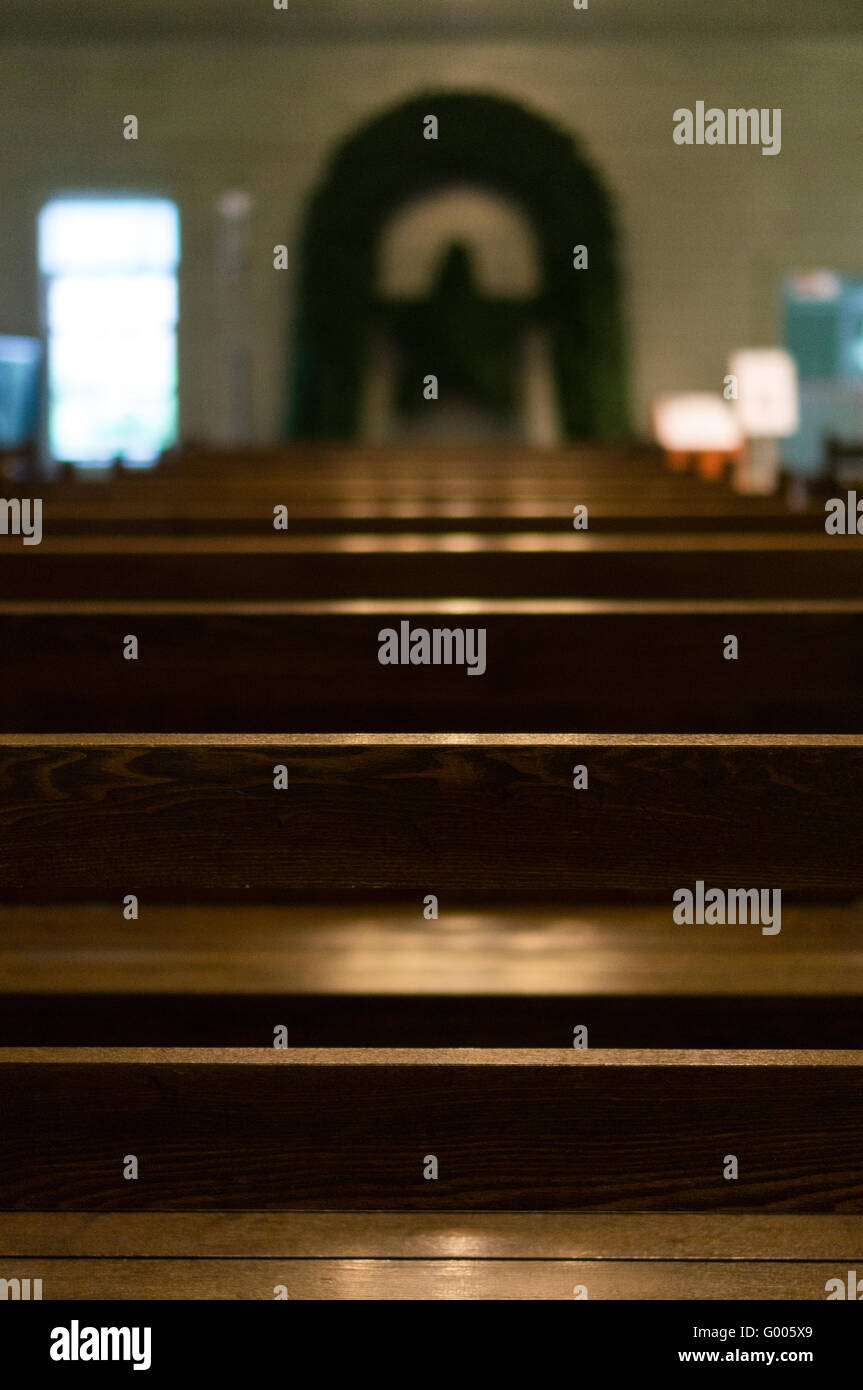 Wood benches altar hires stock photography and images Alamy