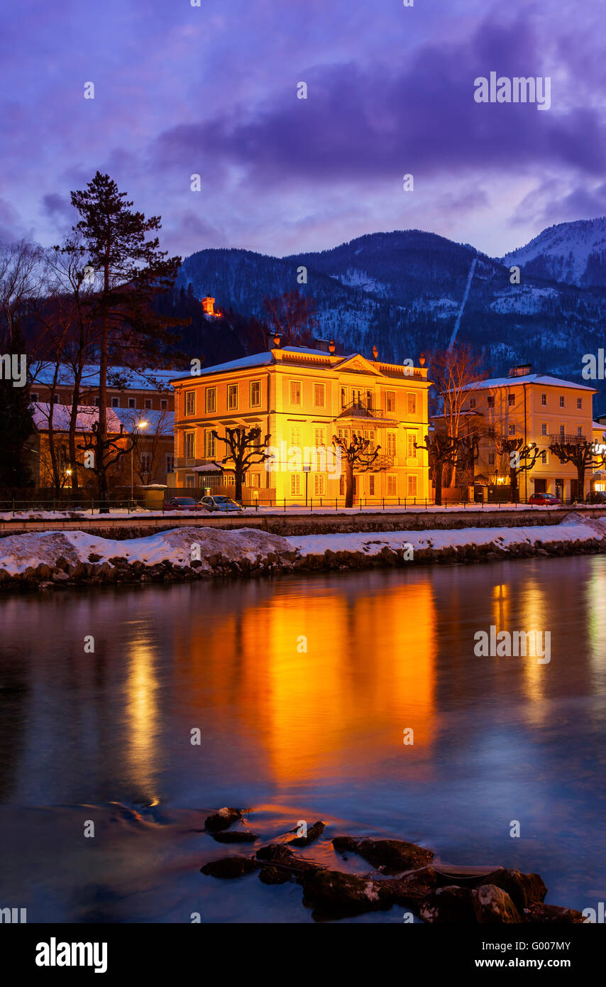 Spa resort Bad Ischl Austria at sunset Stock Photo - Alamy