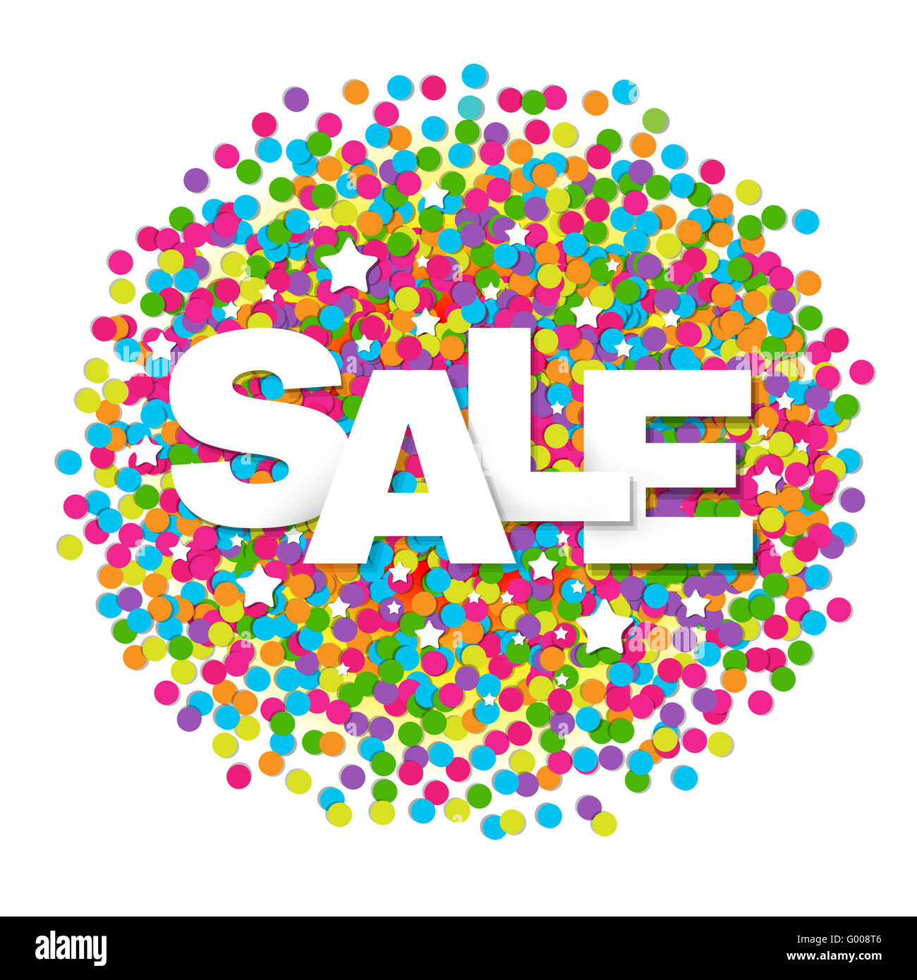 Sale Confetti Ball Stock Photo Alamy