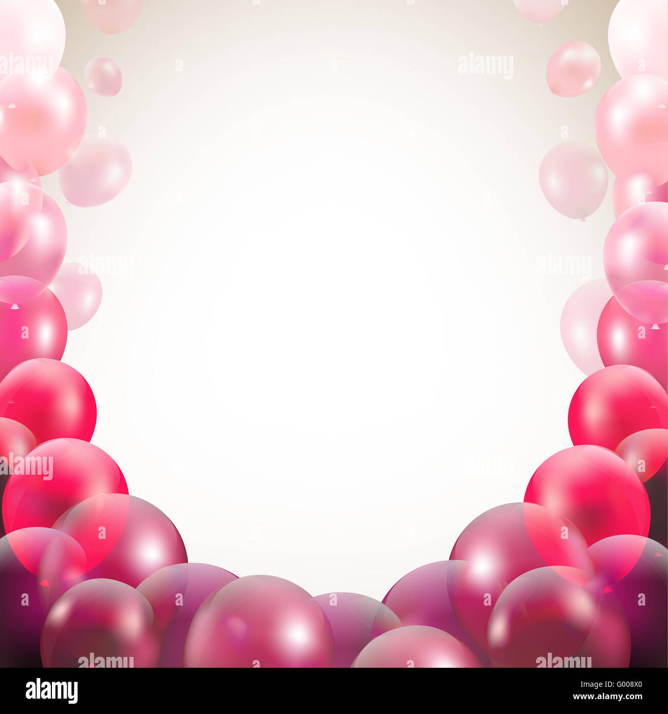 Congratulations Card With Balloons Stock Photo - Alamy