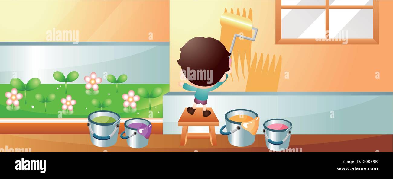 Amusing painting Stock Vector Images - Alamy