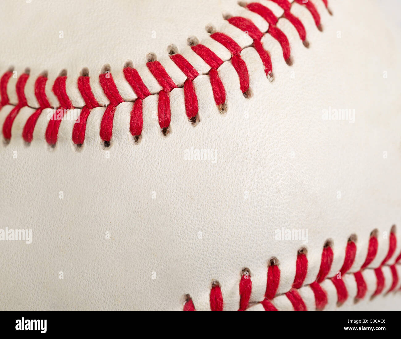 Used baseball in filled frame format Stock Photo