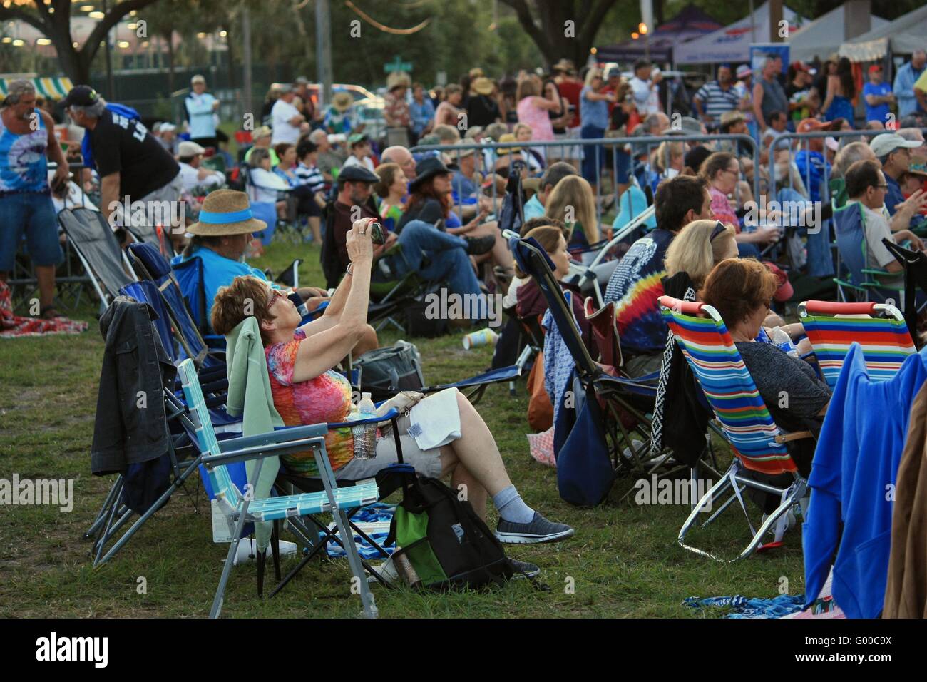 Tampa Bay Blues Festival Crowd Enjoying Music