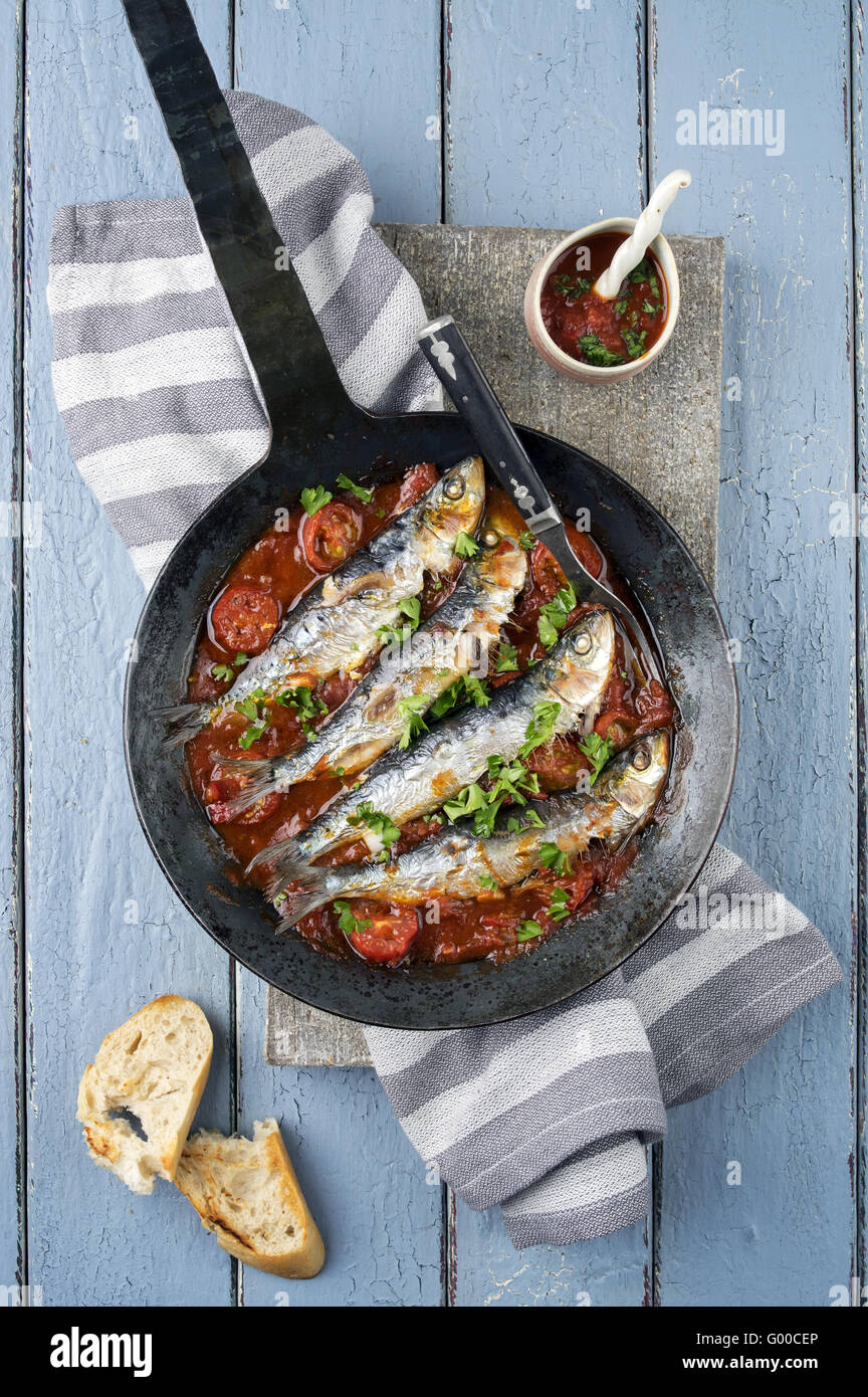 Sardine en Salsa Stock Photo Alamy