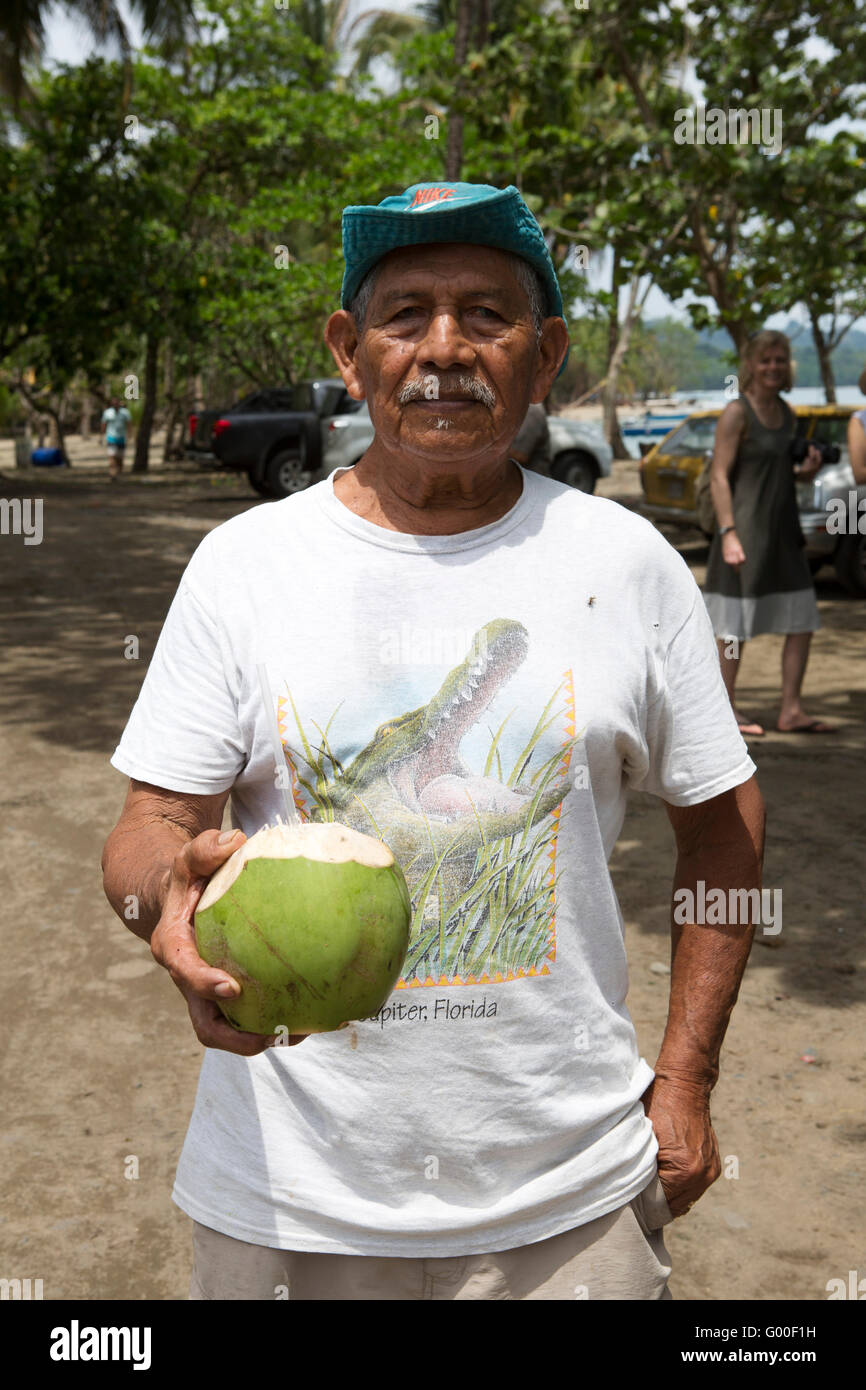 Old man coconut drink hires stock photography and images Alamy