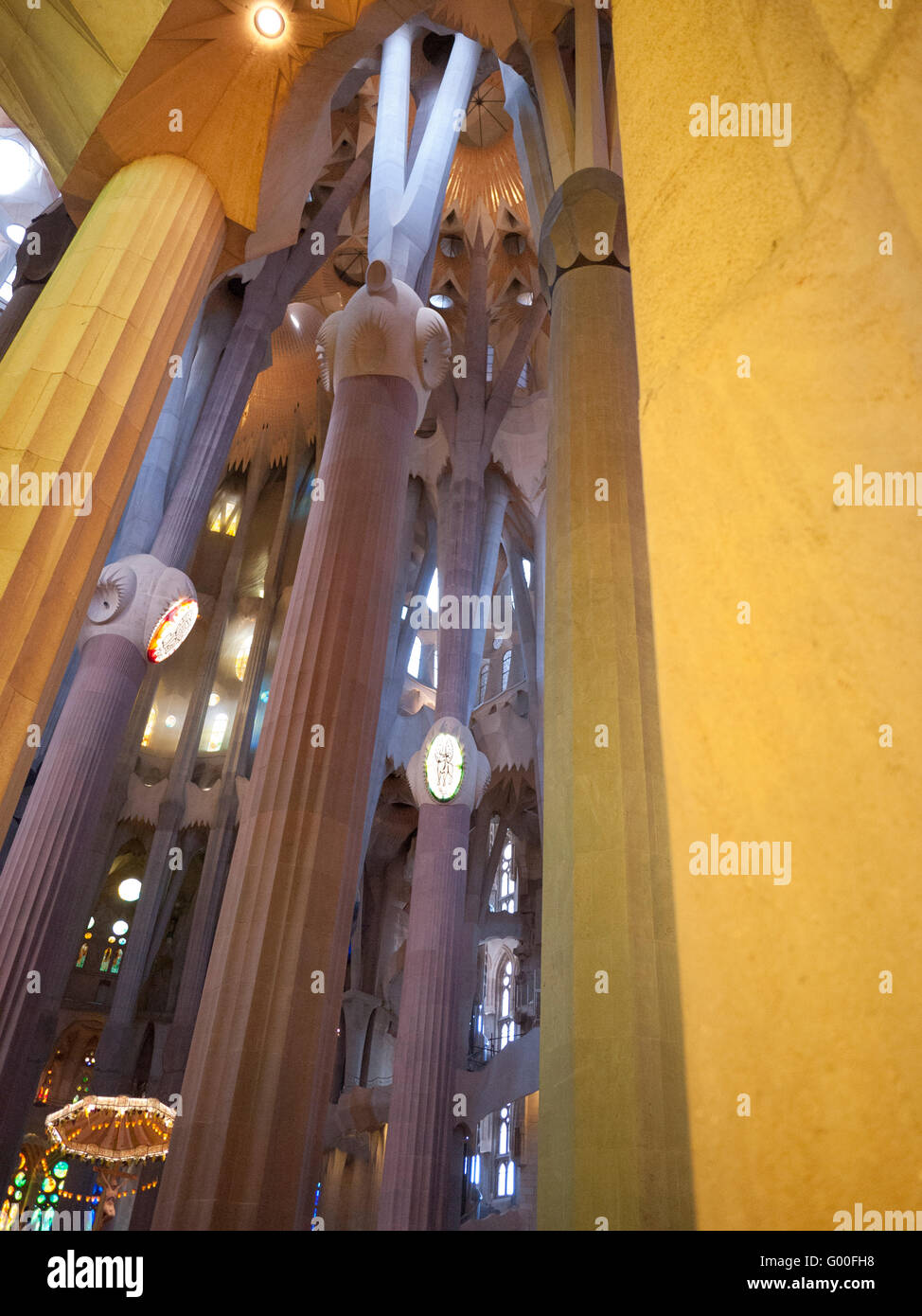 Interior of the Sagrada Família Stock Photo - Alamy