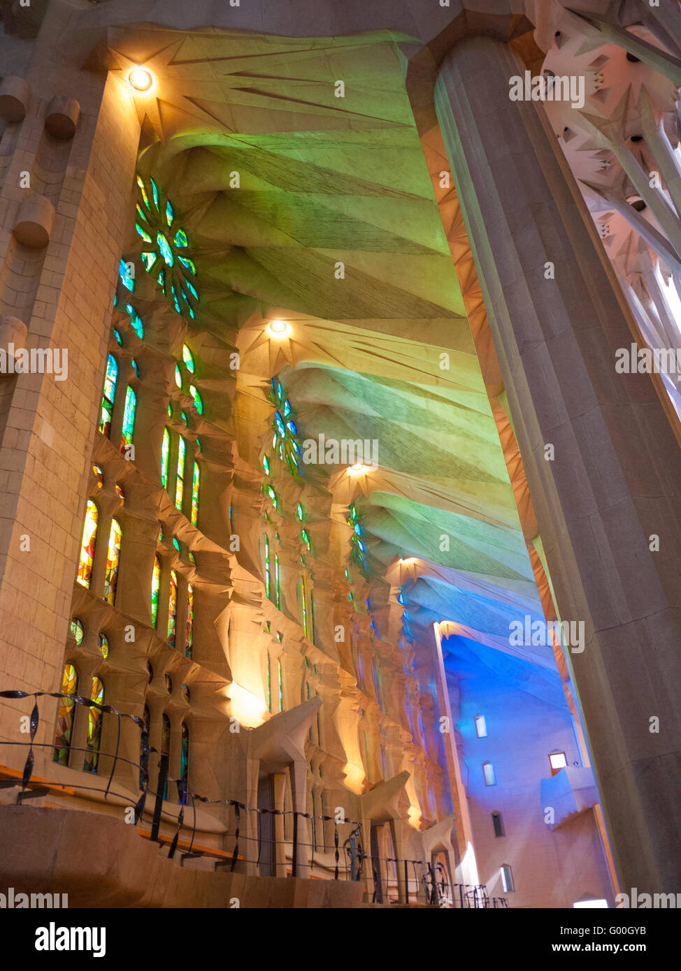 Interior of the Sagrada Família Stock Photo - Alamy
