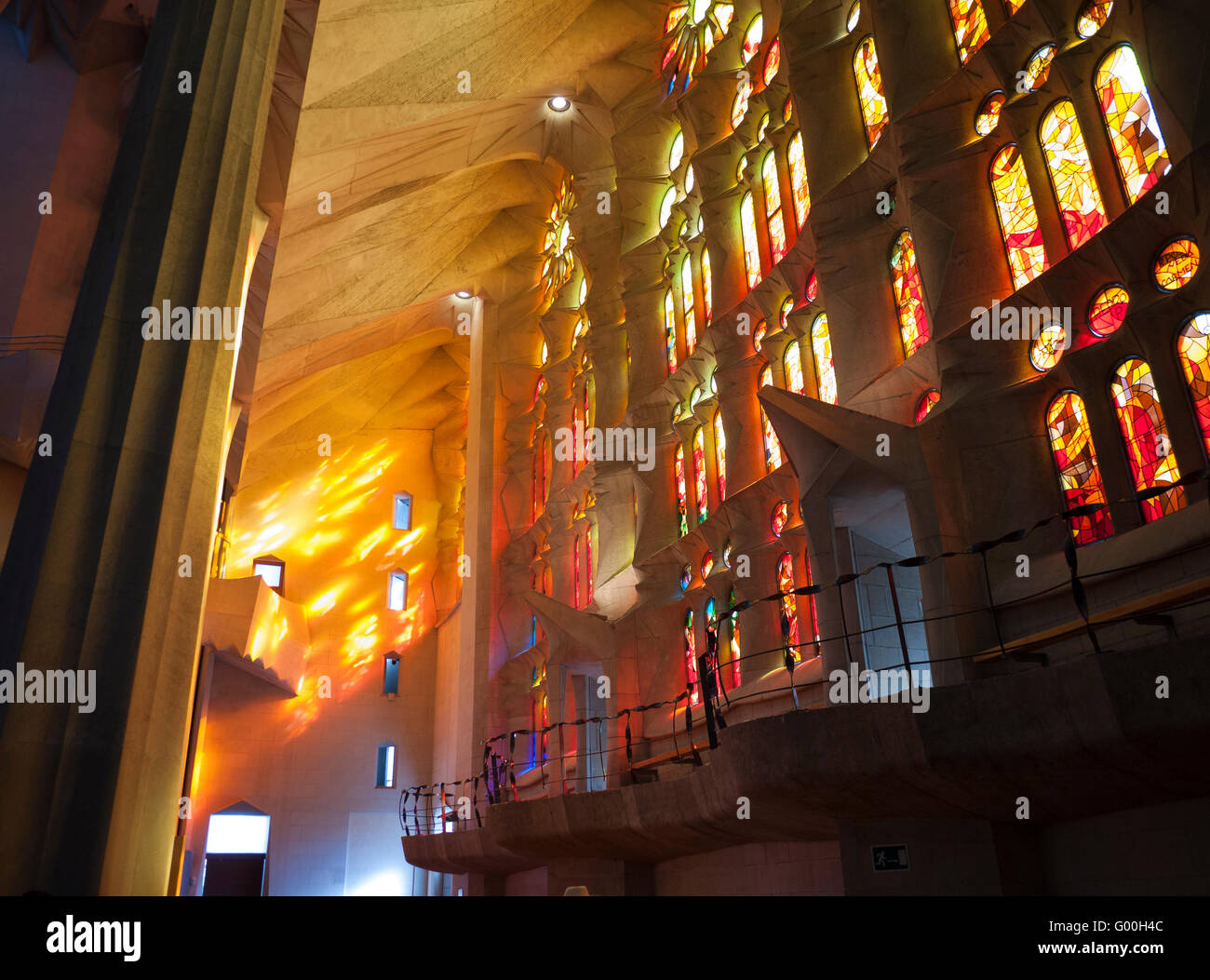 Interior of the Sagrada Família Stock Photo - Alamy