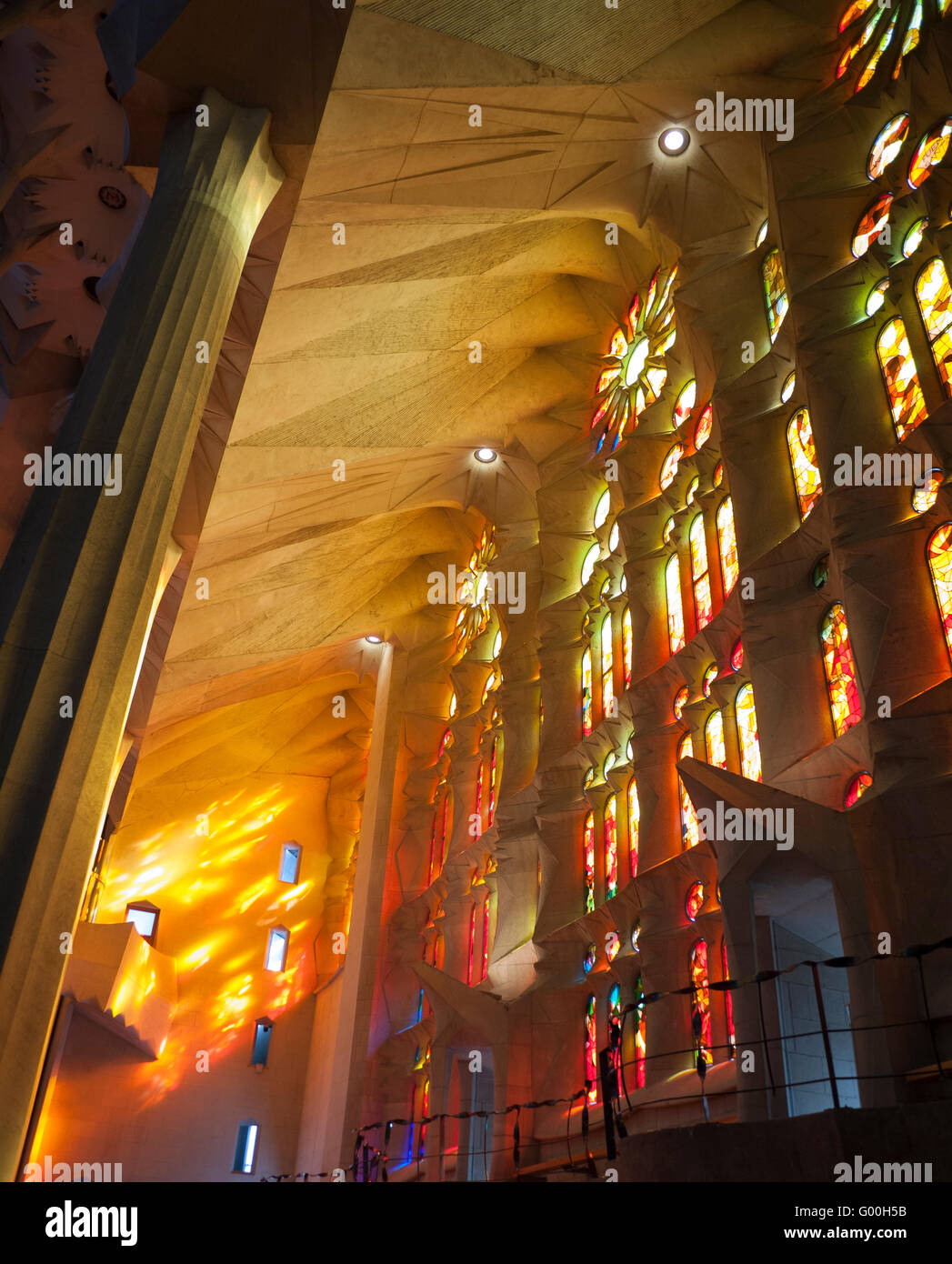 Interior of the Sagrada Família Stock Photo - Alamy
