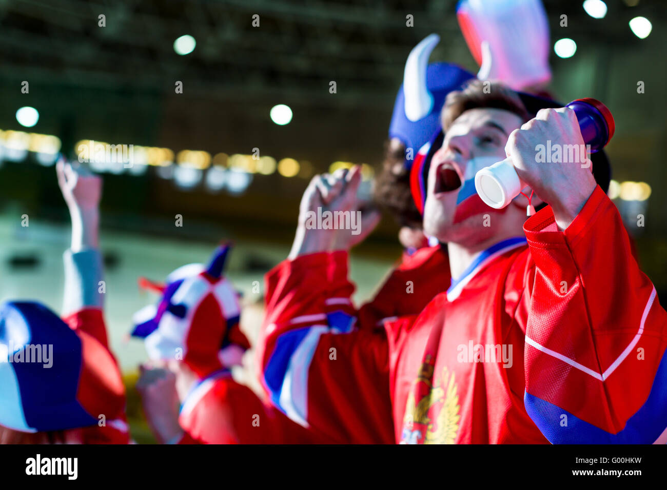 Screaming man flag russia hi-res stock photography and images - Alamy