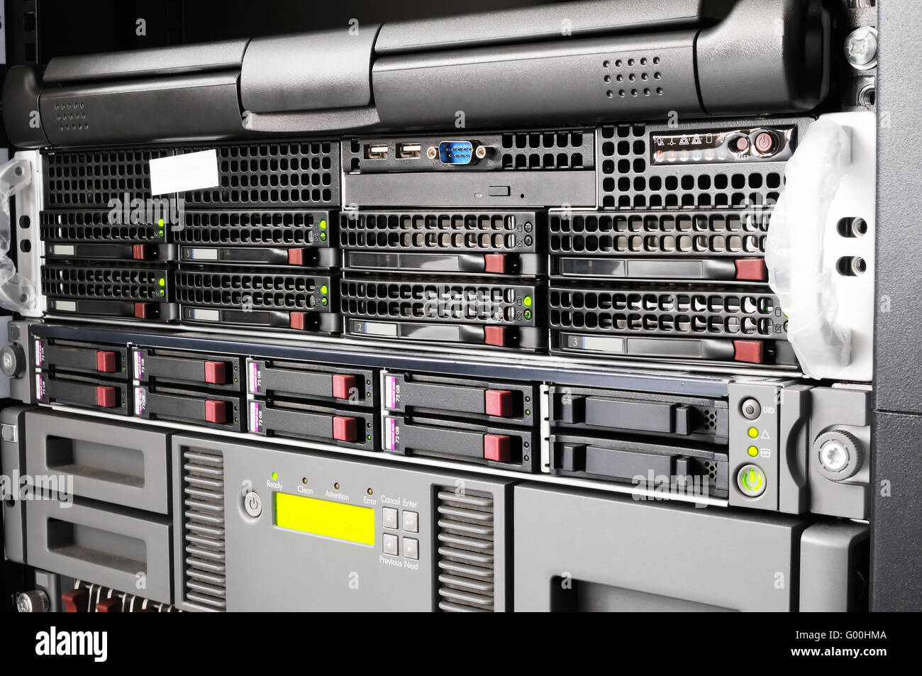 Rack mounted equipment Stock Photo Alamy