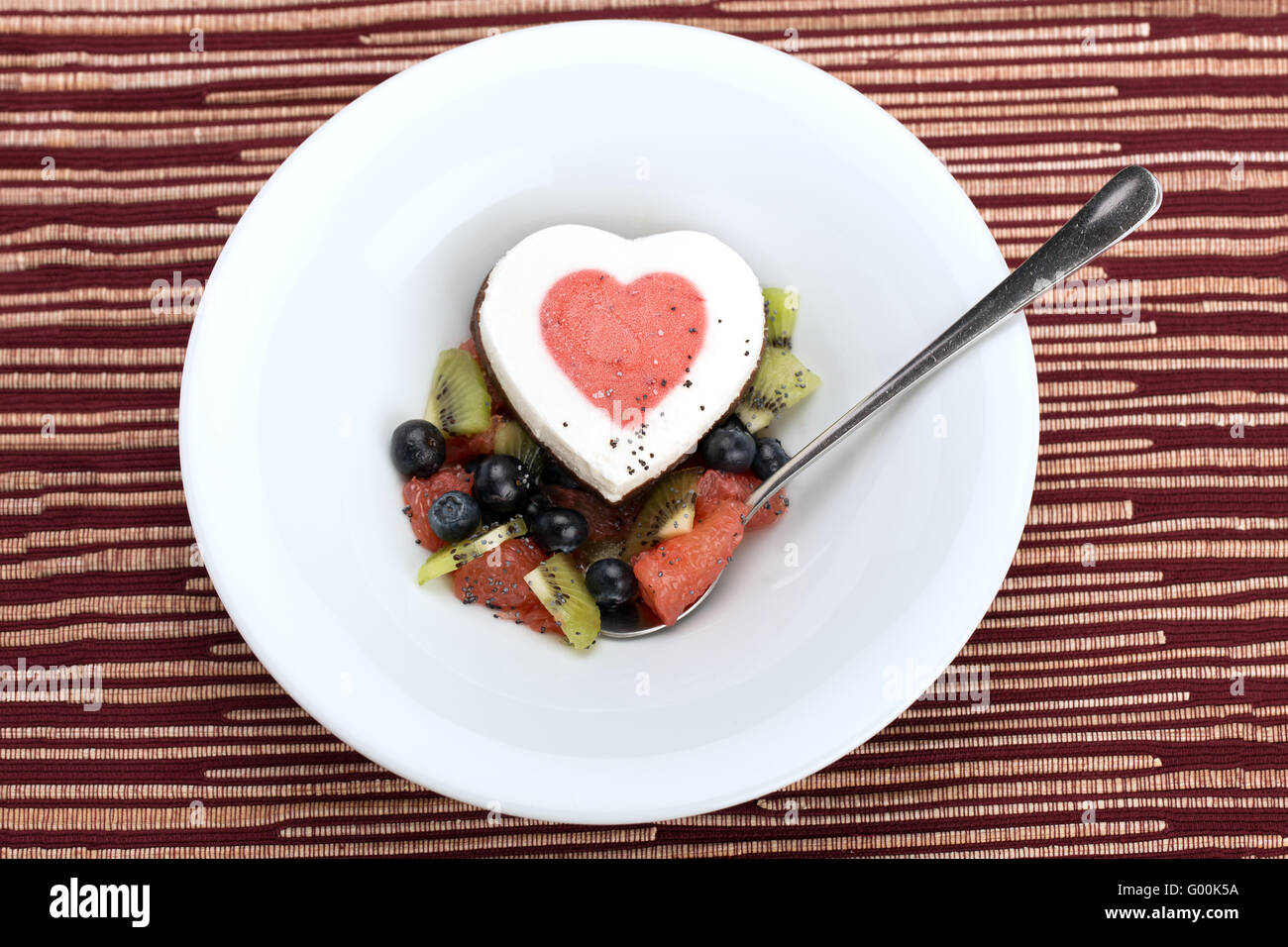 Heart ice cream Stock Photo Alamy