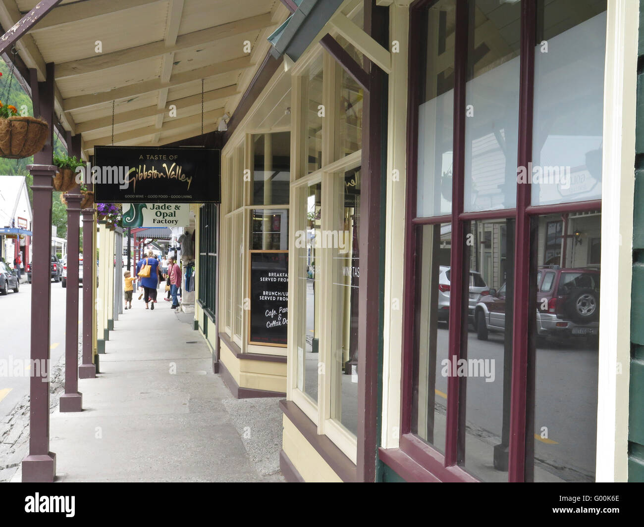 Buckingham Street at Arrowtown, Nr Queenstown, South Island, New Zealand. Stock Photo