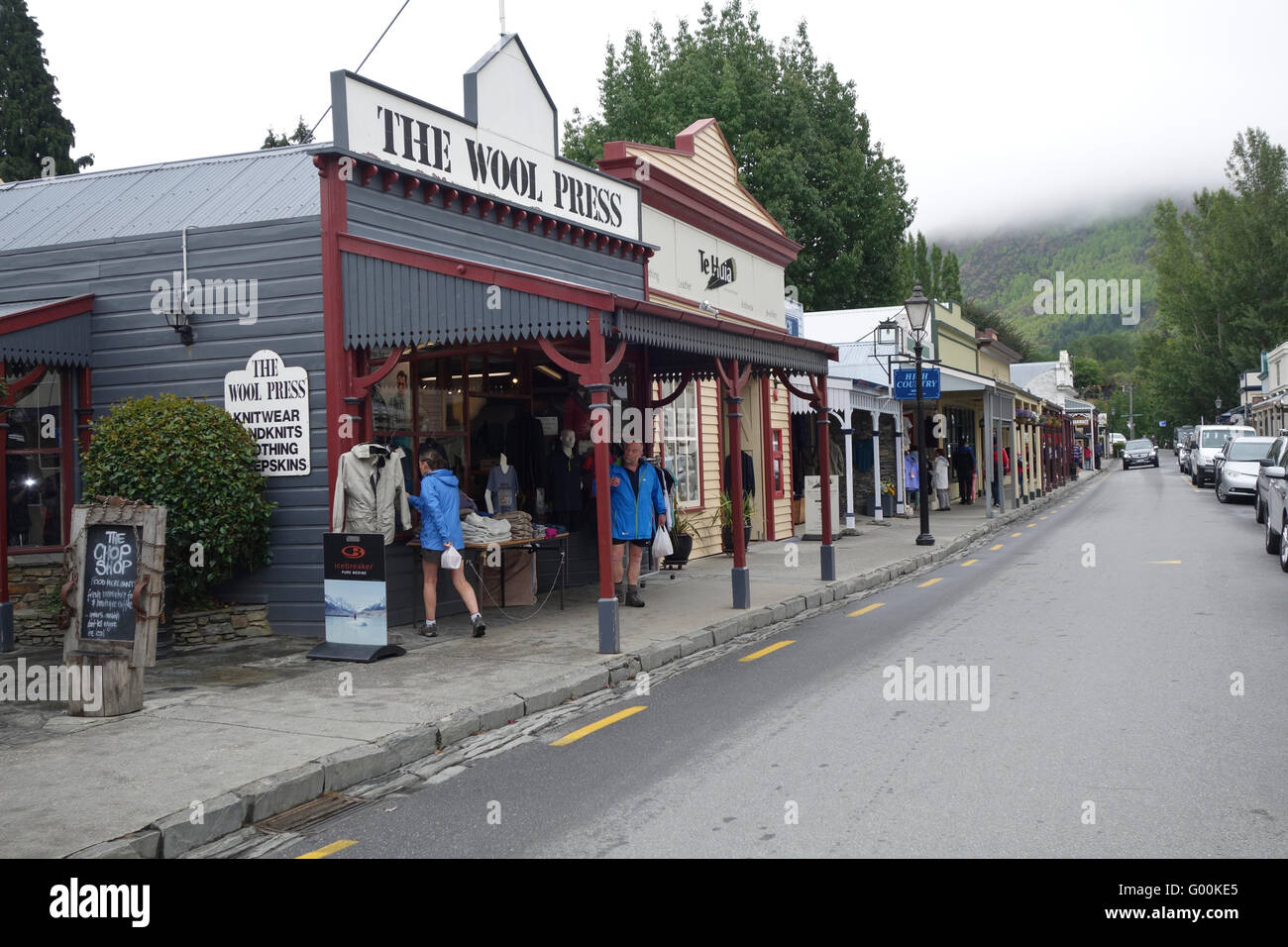 Buckingham Street at Arrowtown, Nr Queenstown, South Island, New Zealand. Stock Photo