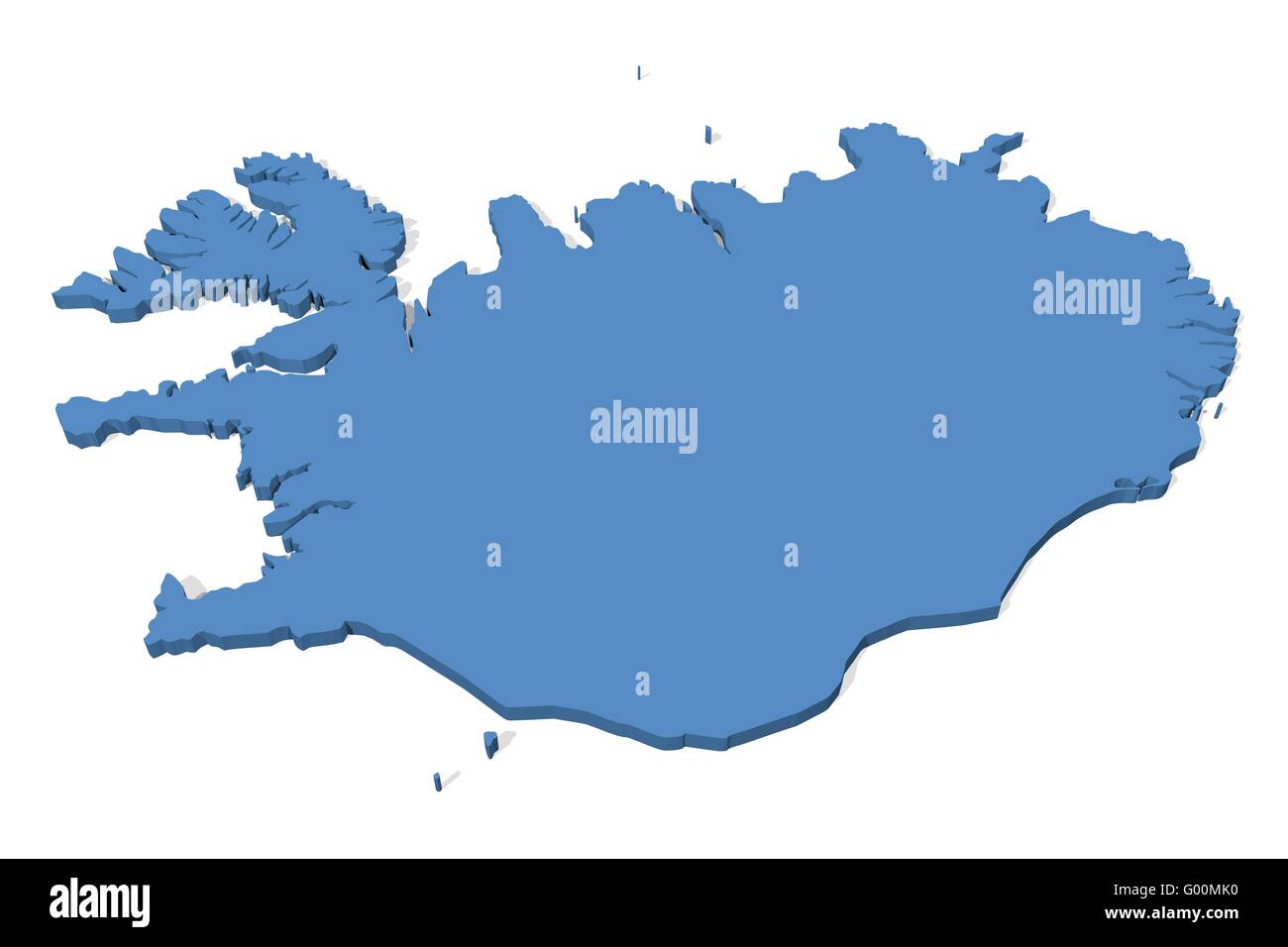 Iceland map hires stock photography and images Alamy