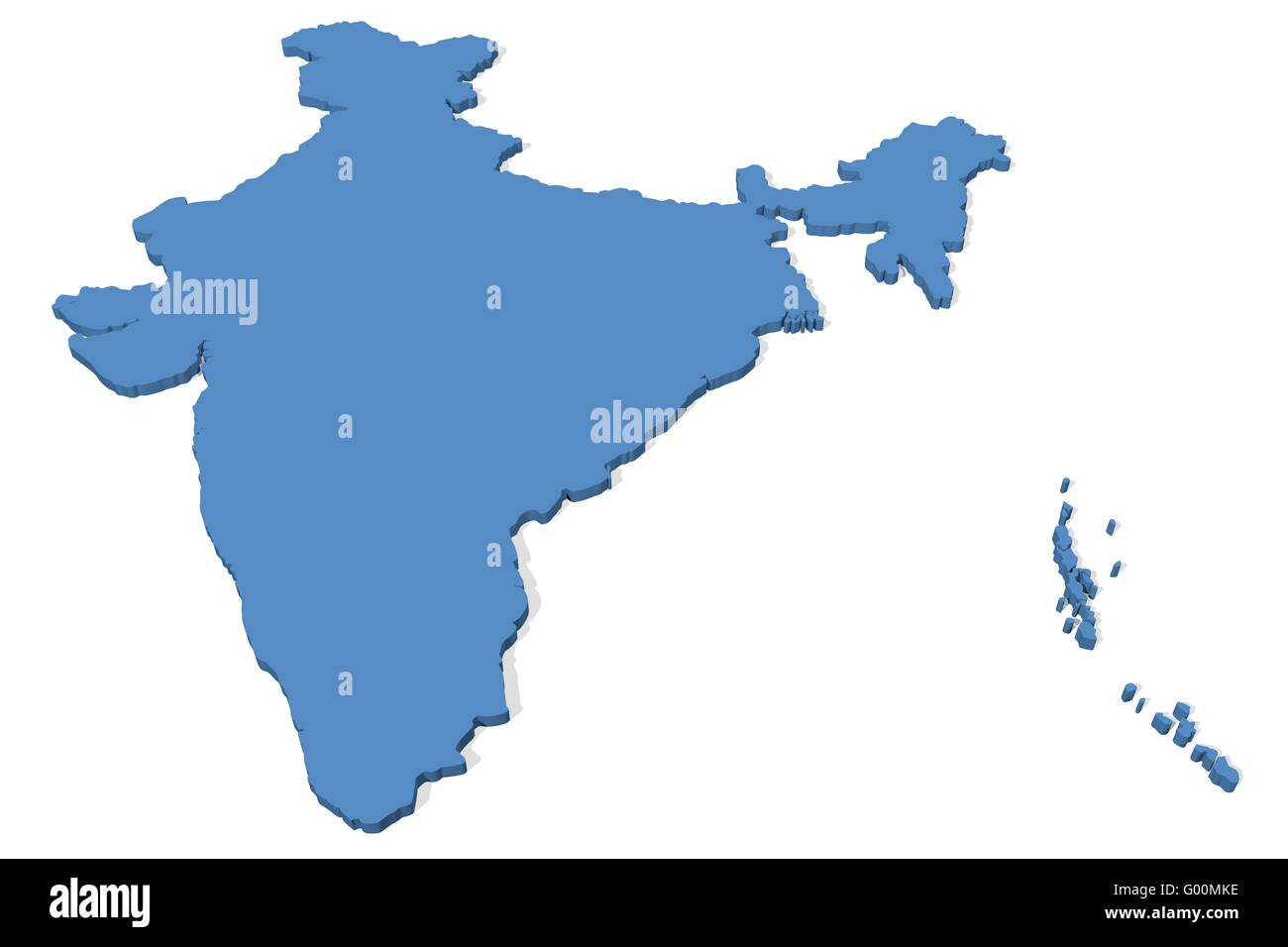 India Map Stock Photo