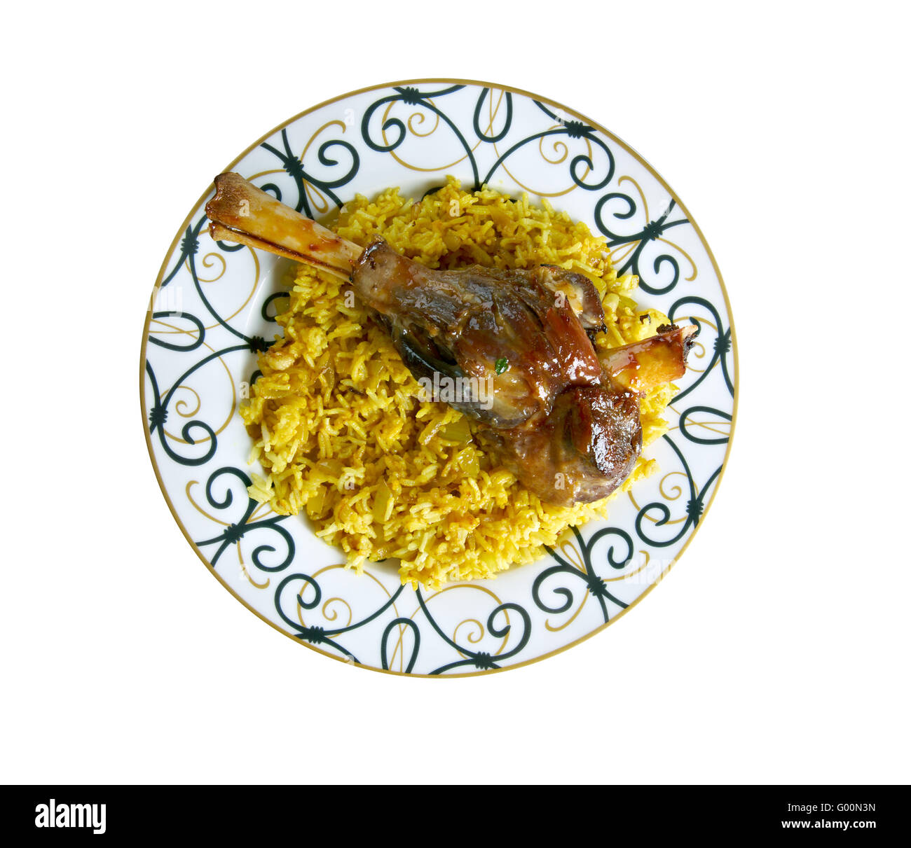 Indian-spiced leg of lamb Stock Photo - Alamy