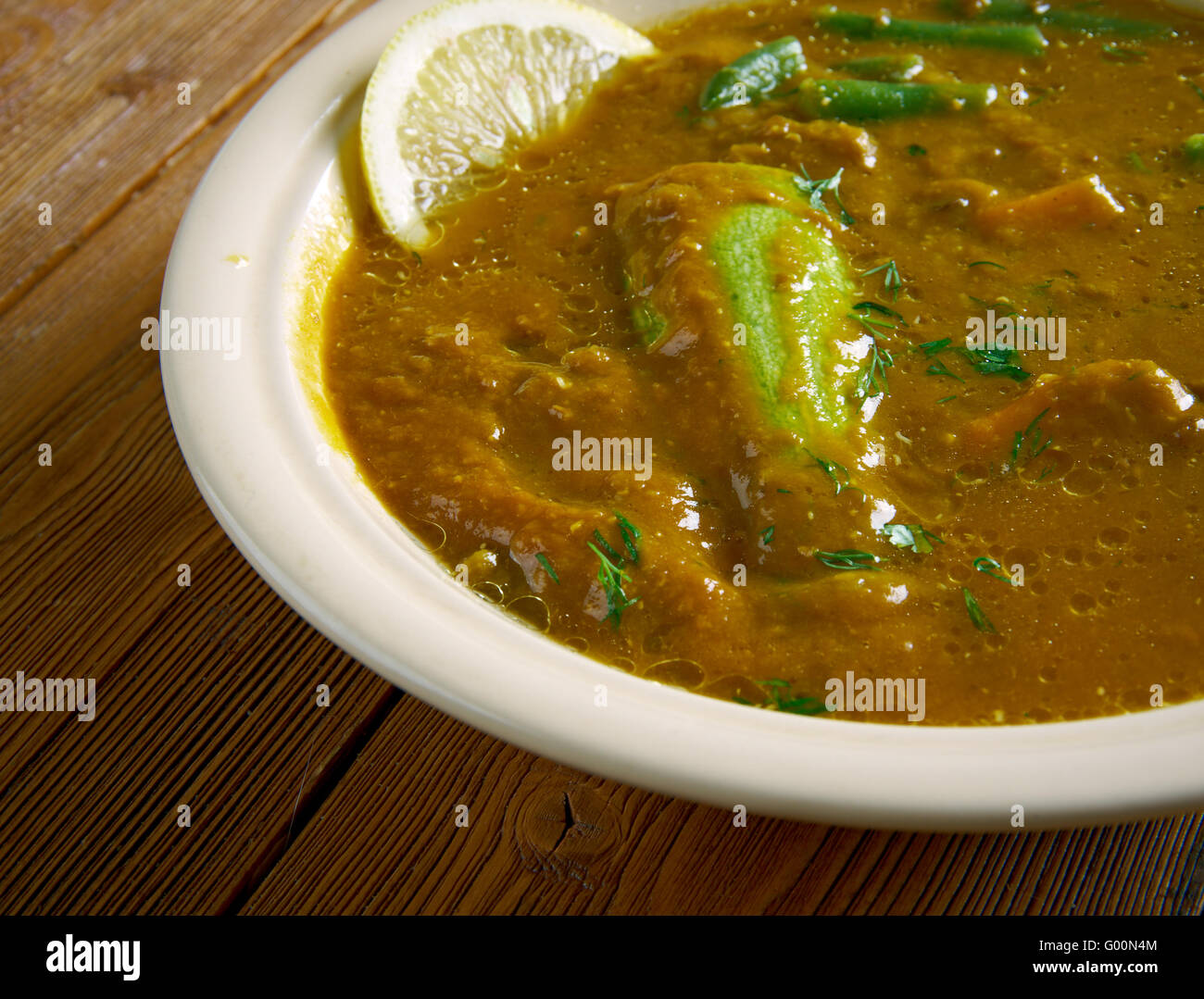Dalcha Indian stew Stock Photo Alamy