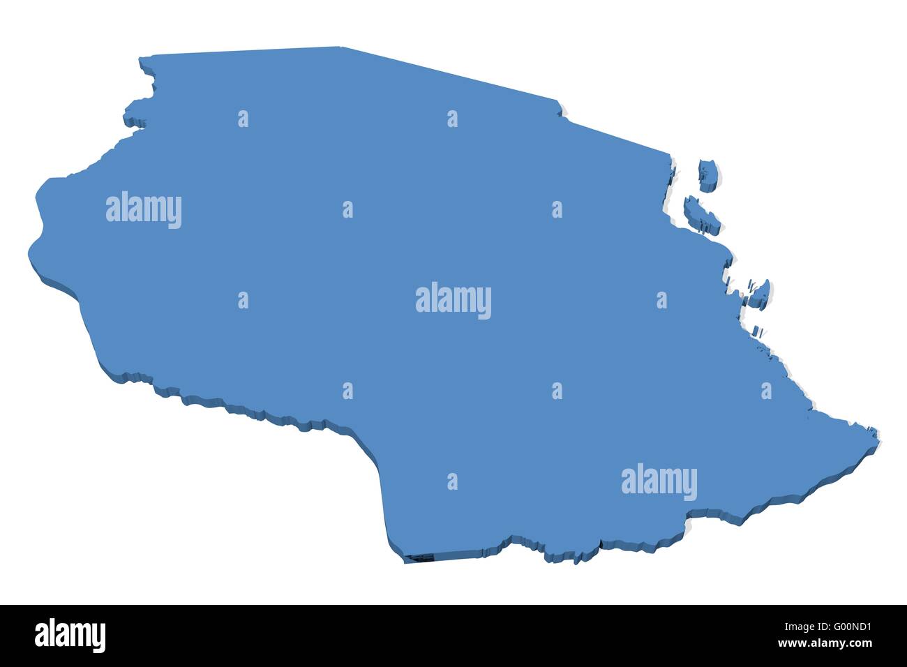 Tanzania map atlas world hi-res stock photography and images - Alamy