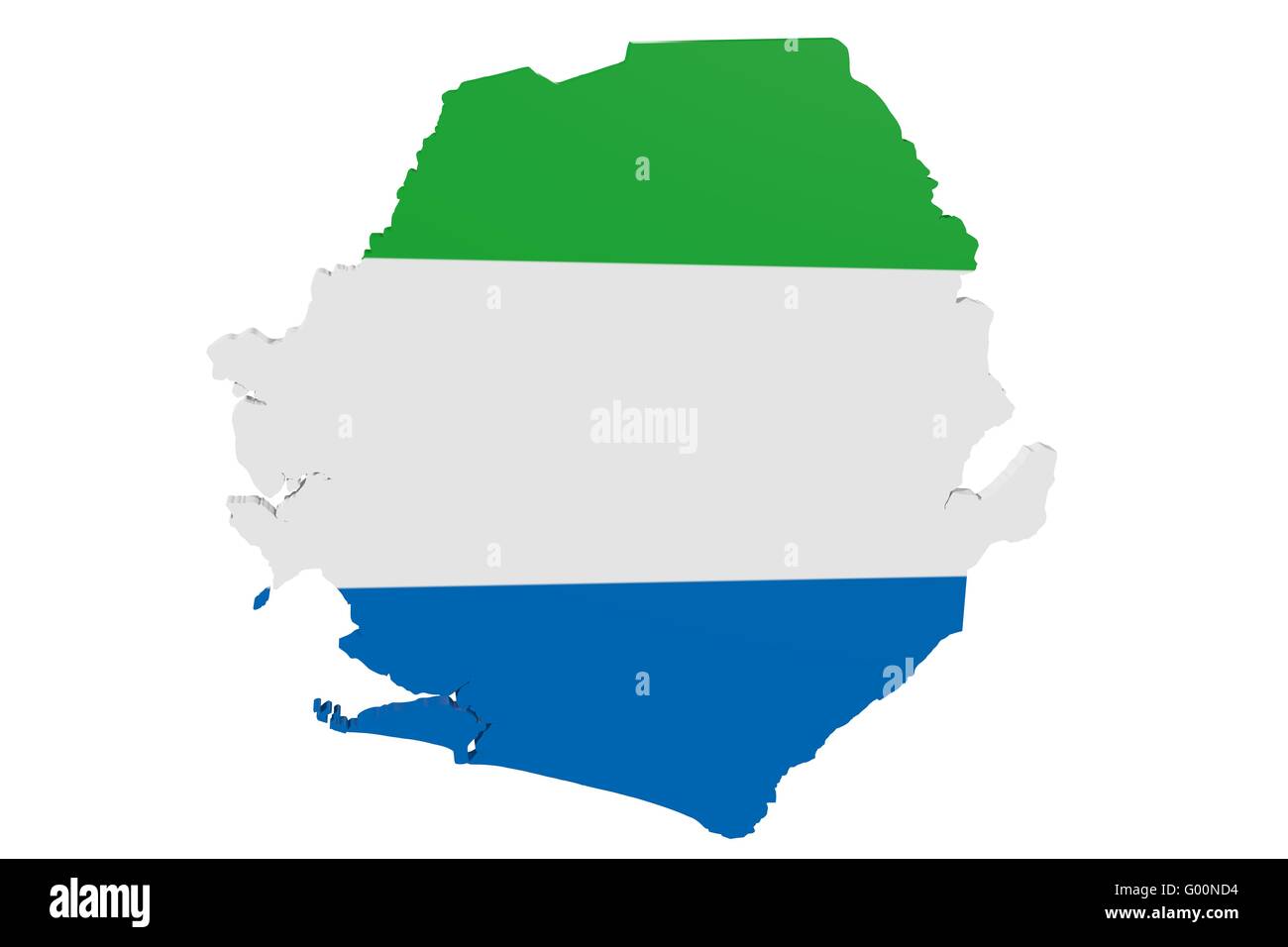 Sierra Leone Map High Resolution Stock Photography and Images - Alamy