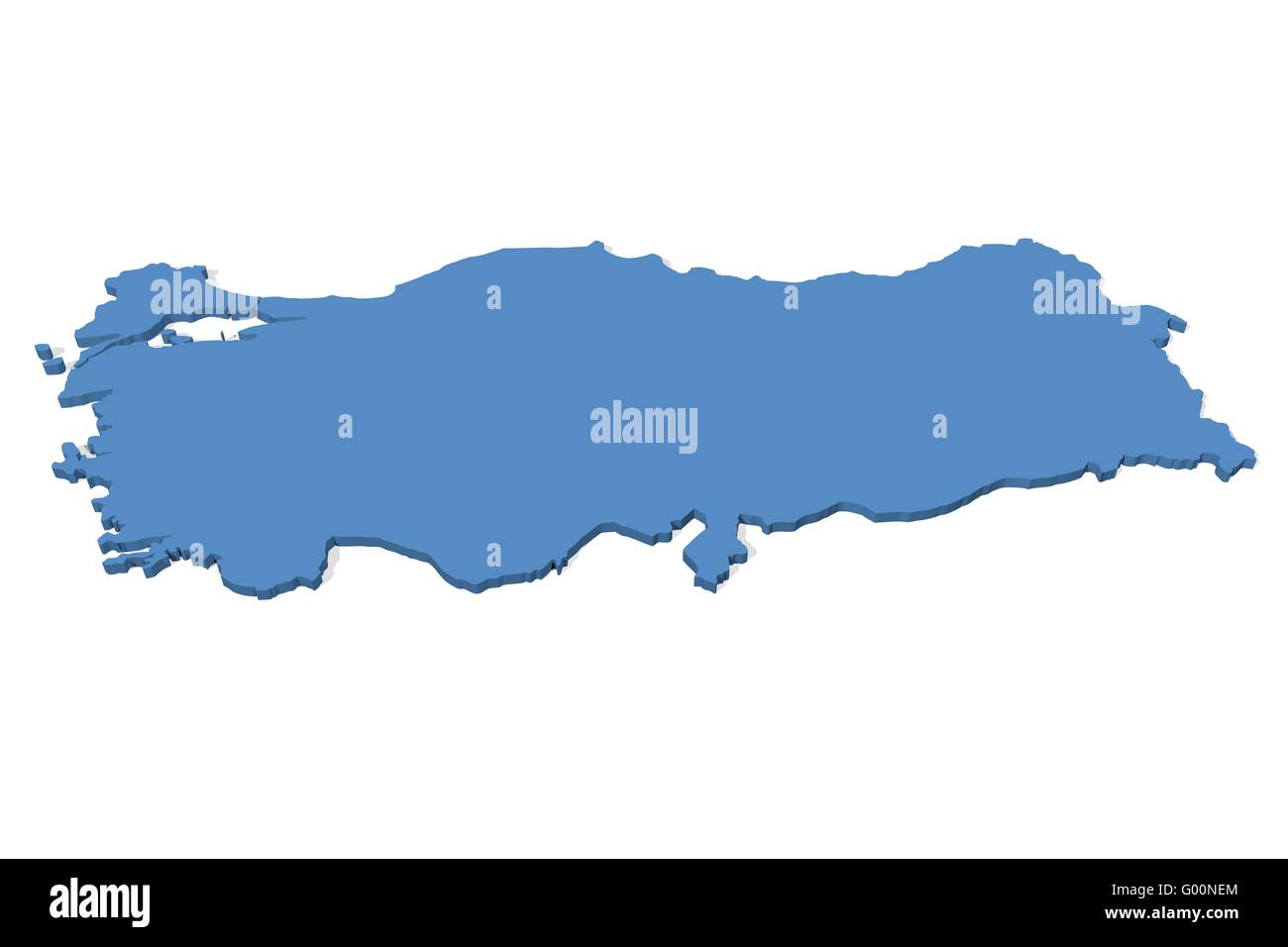 Turkey Map Stock Photo