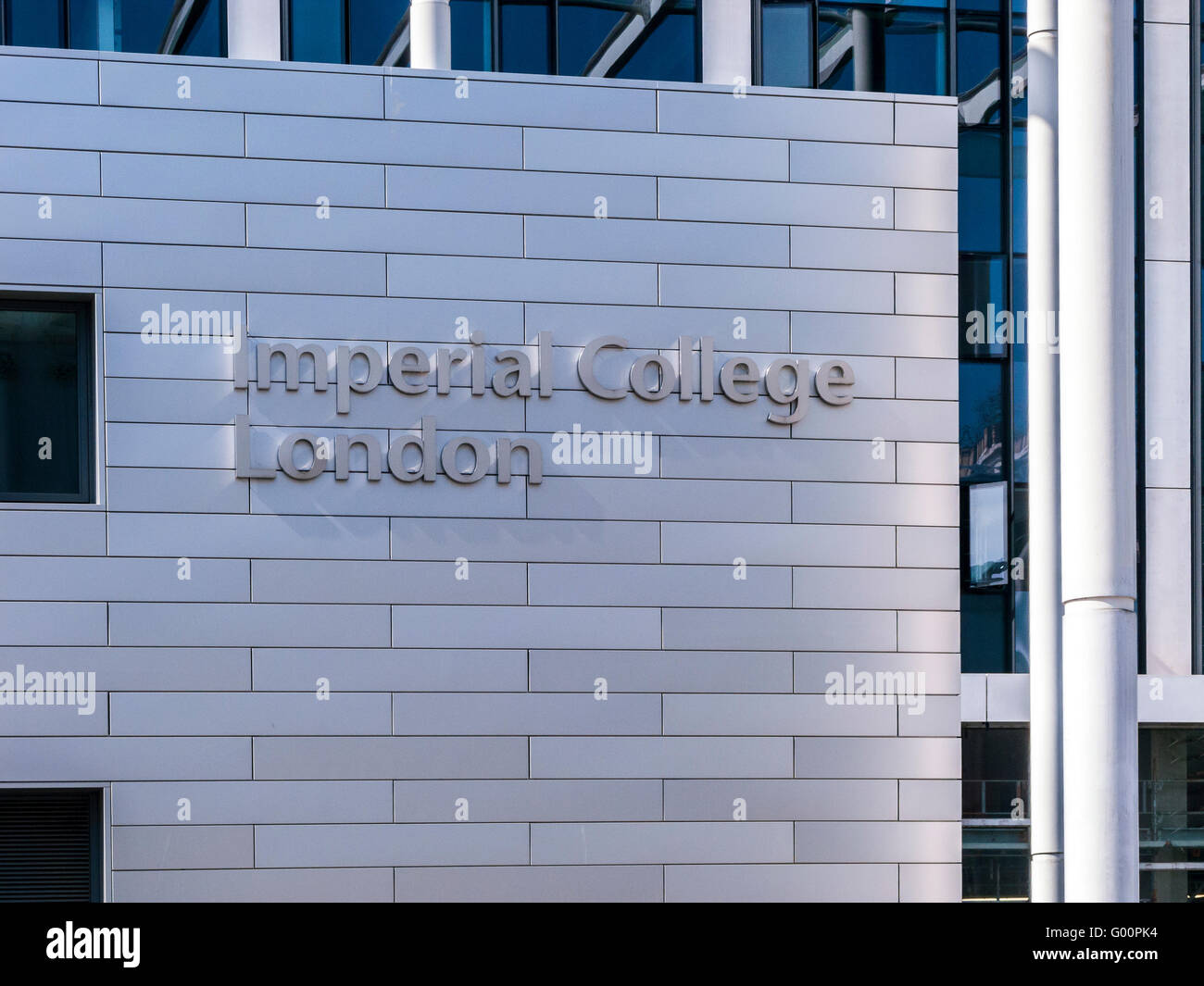 Imperial College London, detail, South Kensington, London Stock Photo