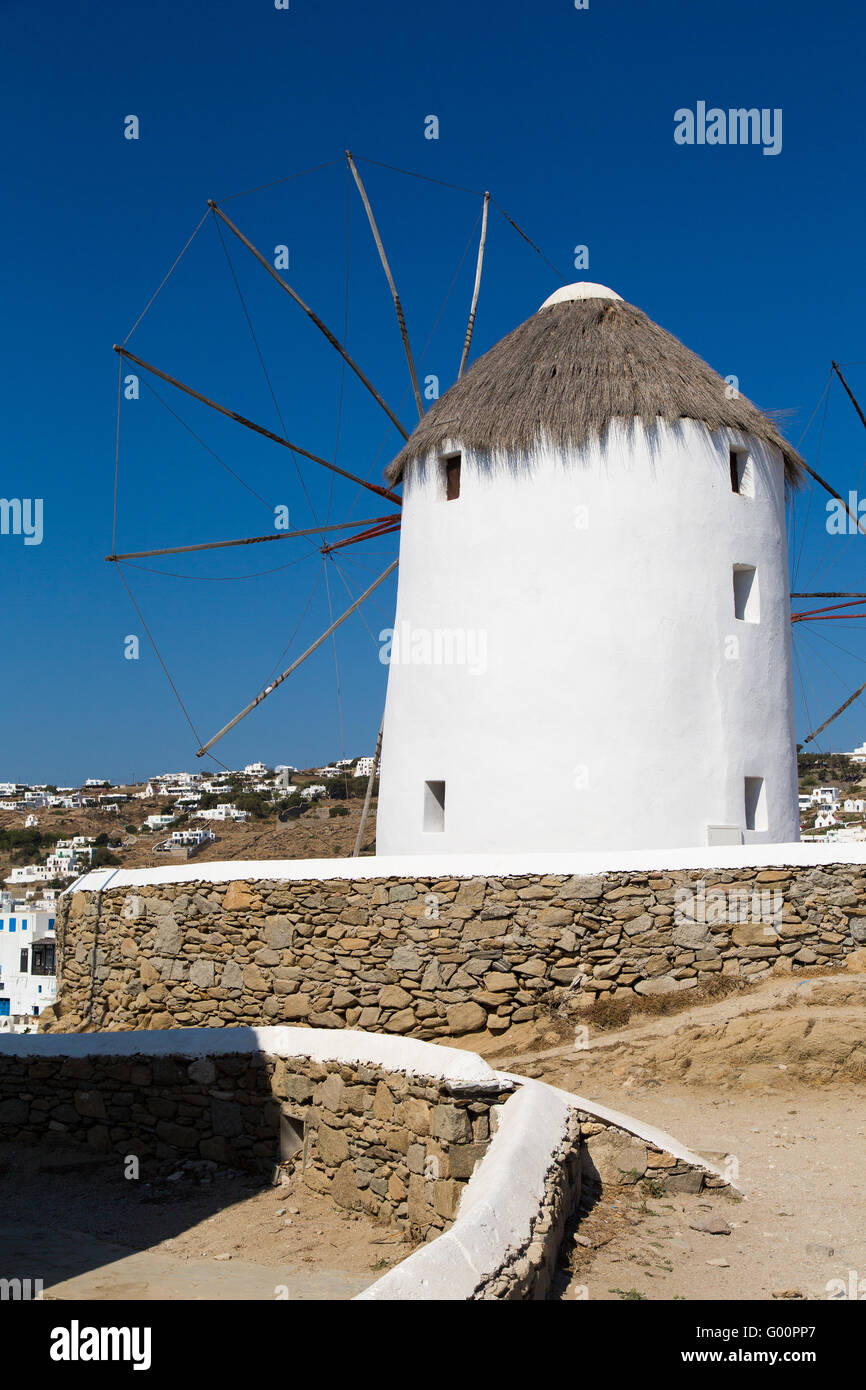 Famous Mykonos Mill Stock Photo Alamy