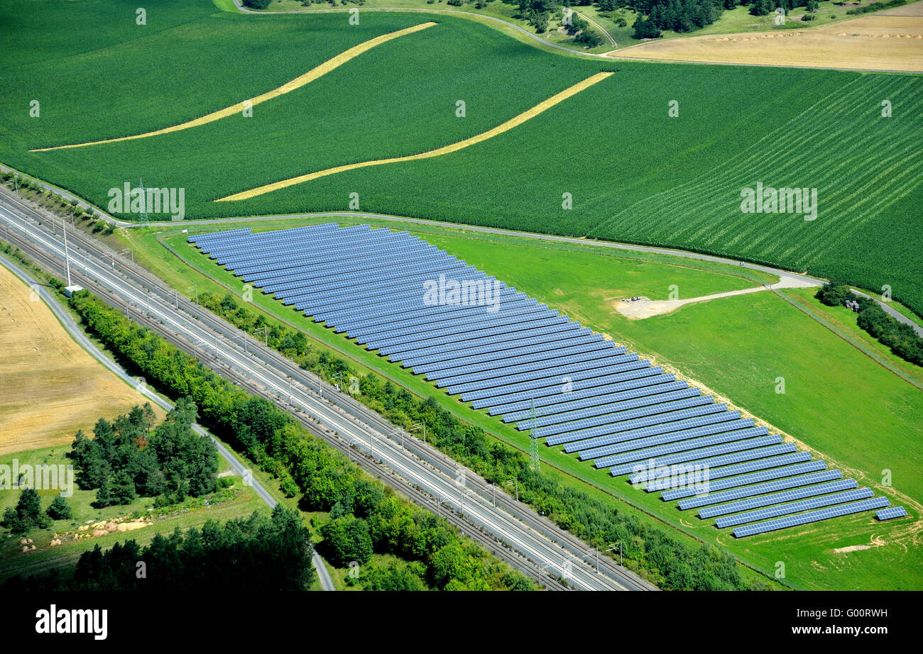solar field Stock Photo