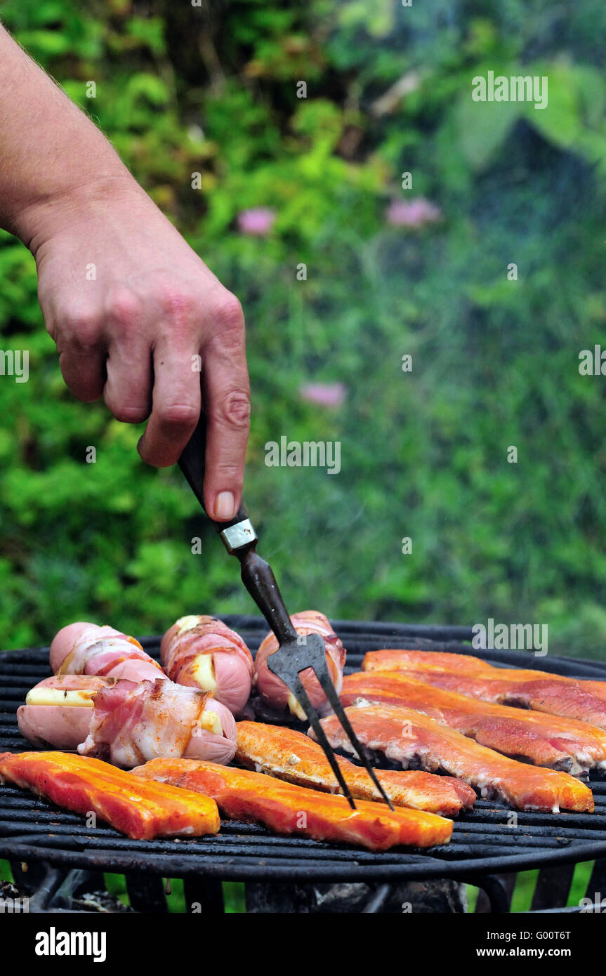 The barbecue grill Stock Photo