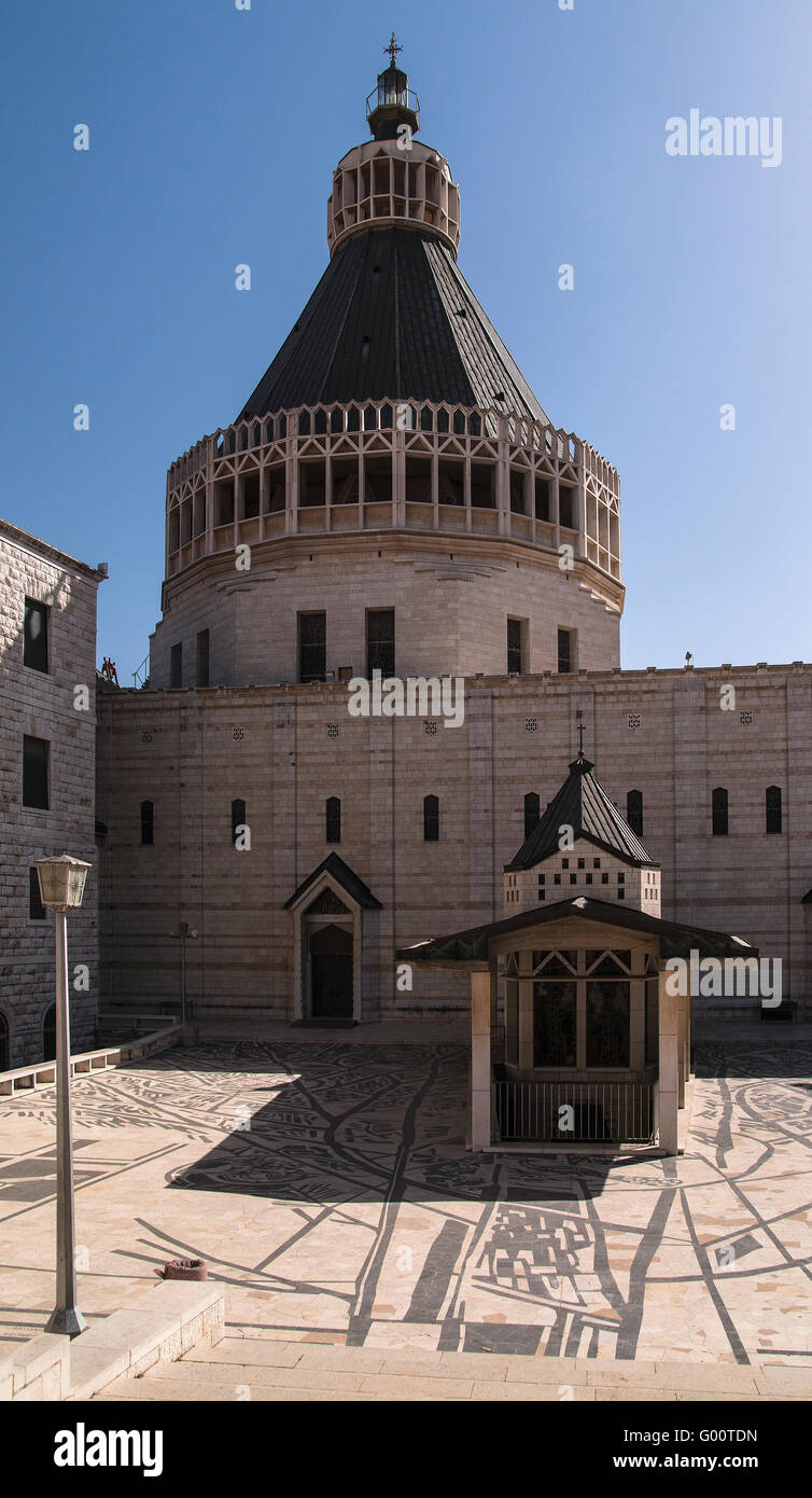 Church of the Annunciation, Nazareth, Israel. Constructed 1969 Stock ...