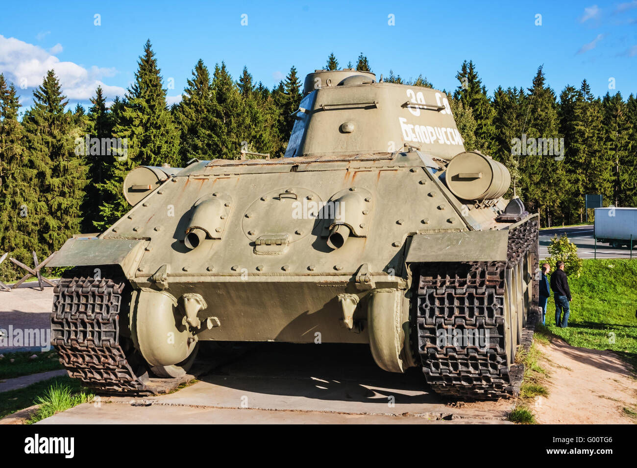 Russian tank T-34-76. Stock Photo