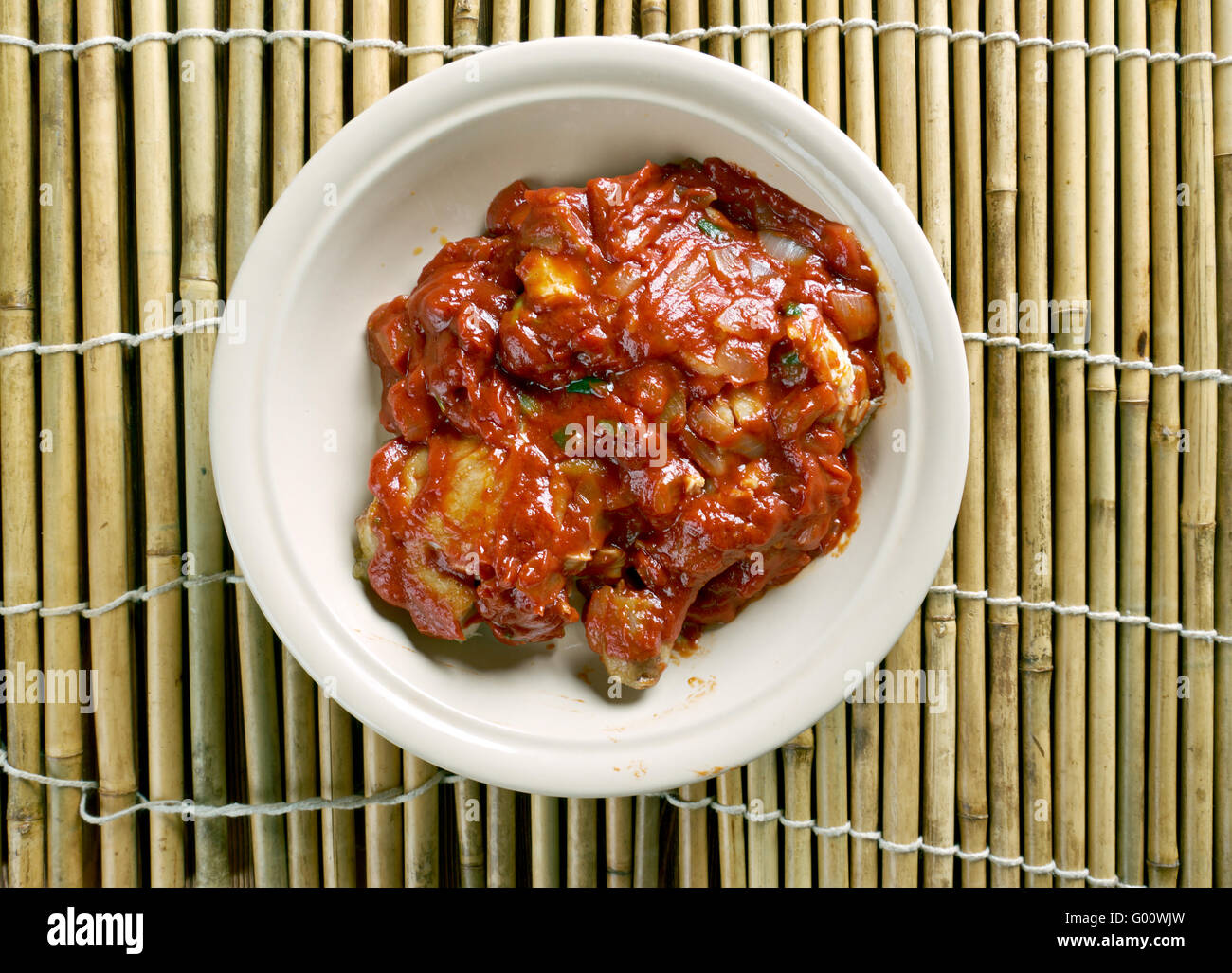 Nigerian Chicken Stew Tomato Based stew Stock Photo Alamy