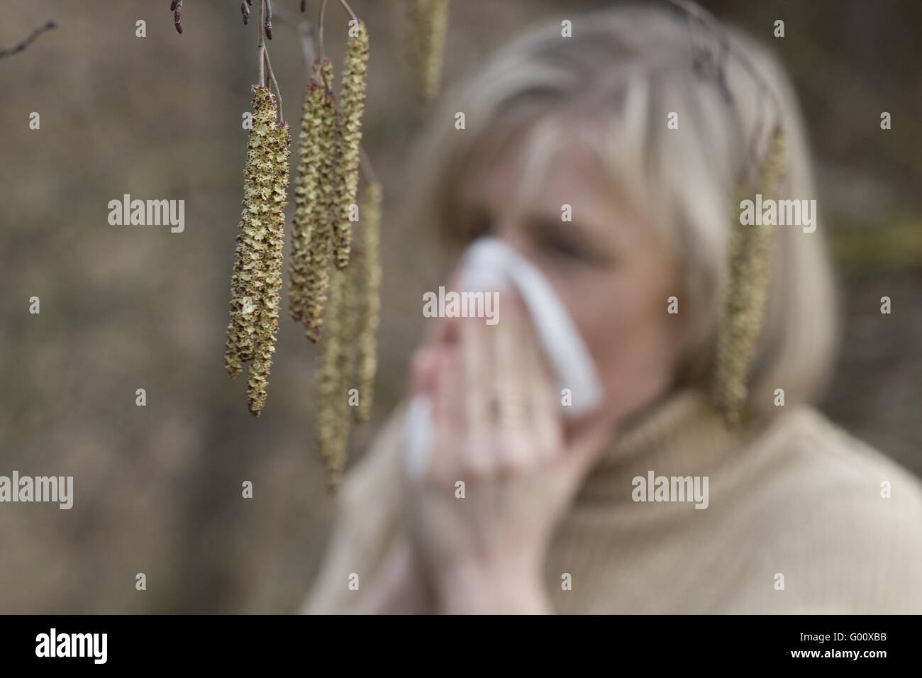 Heuschnupfen | hay fever Stock Photo