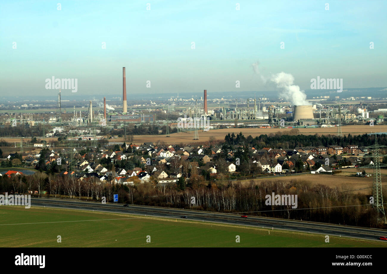 Aerial Picture Of Industry / Industrie Luftaufnahme Stock Photo