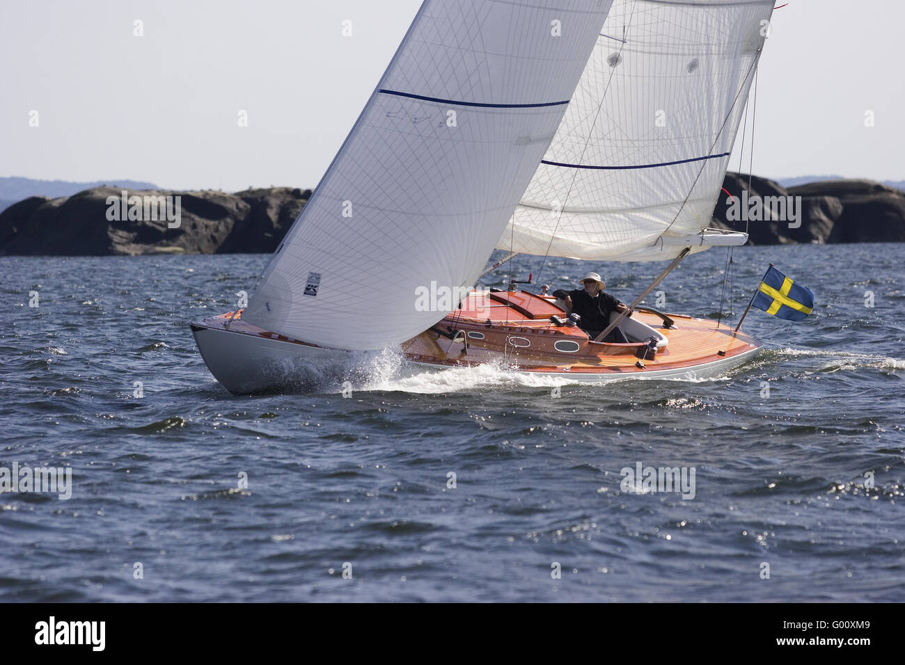sailboat in Sweden Stock Photo
