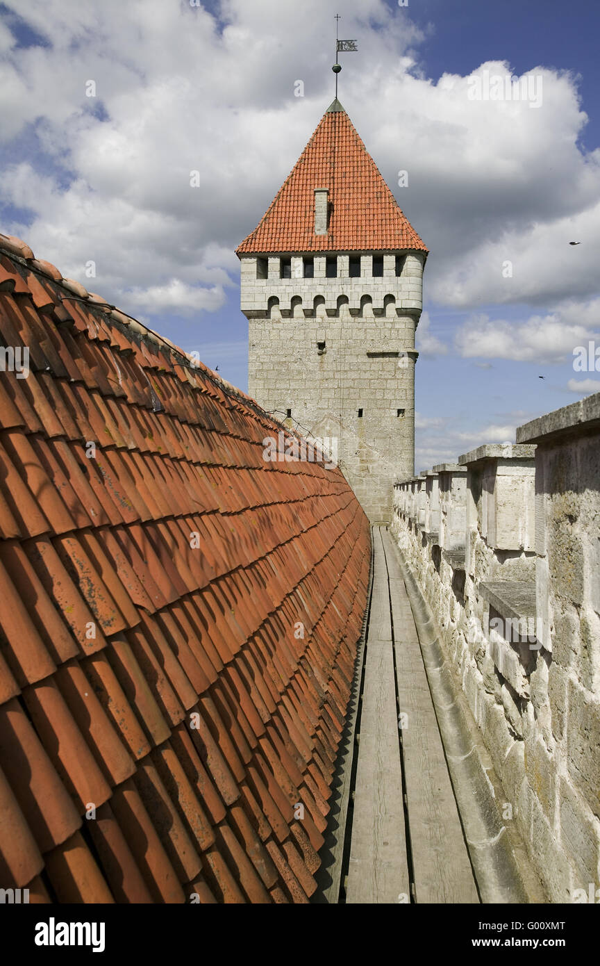 Castle of Kuressare, Estonia Stock Photo