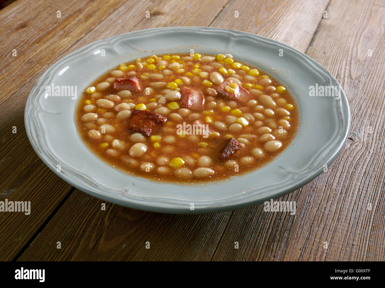 Tihove - Stew of corn beans and peanut butter.African cuisine Stock Photo -  Alamy