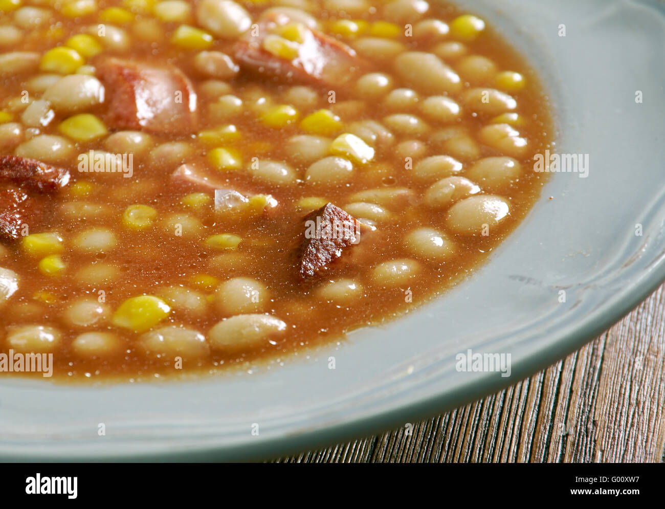 Tihove - Stew of corn beans and peanut butter.African cuisine Stock Photo -  Alamy