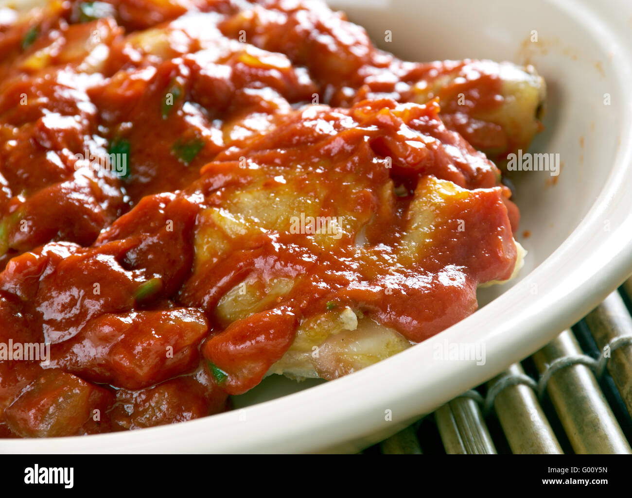 Nigerian Chicken Stew Tomato Based stew Stock Photo Alamy