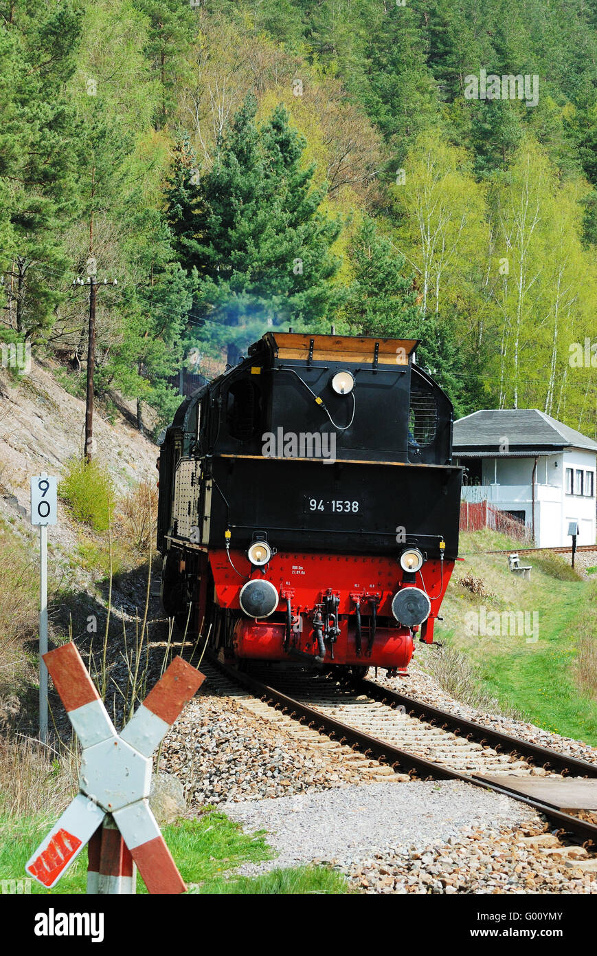 Steam locomotive BR94 Stock Photo