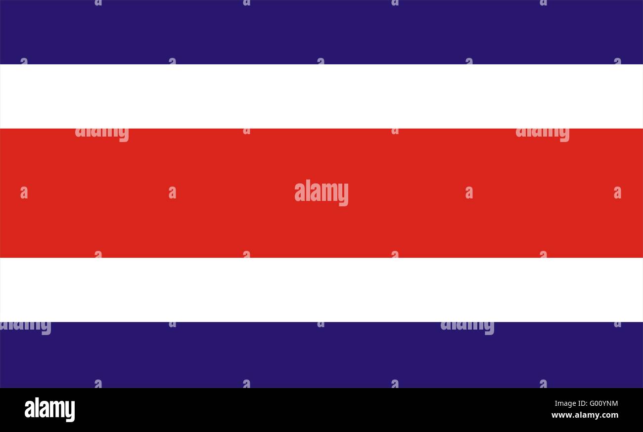 Flag Of Costa Rica Stock Photo