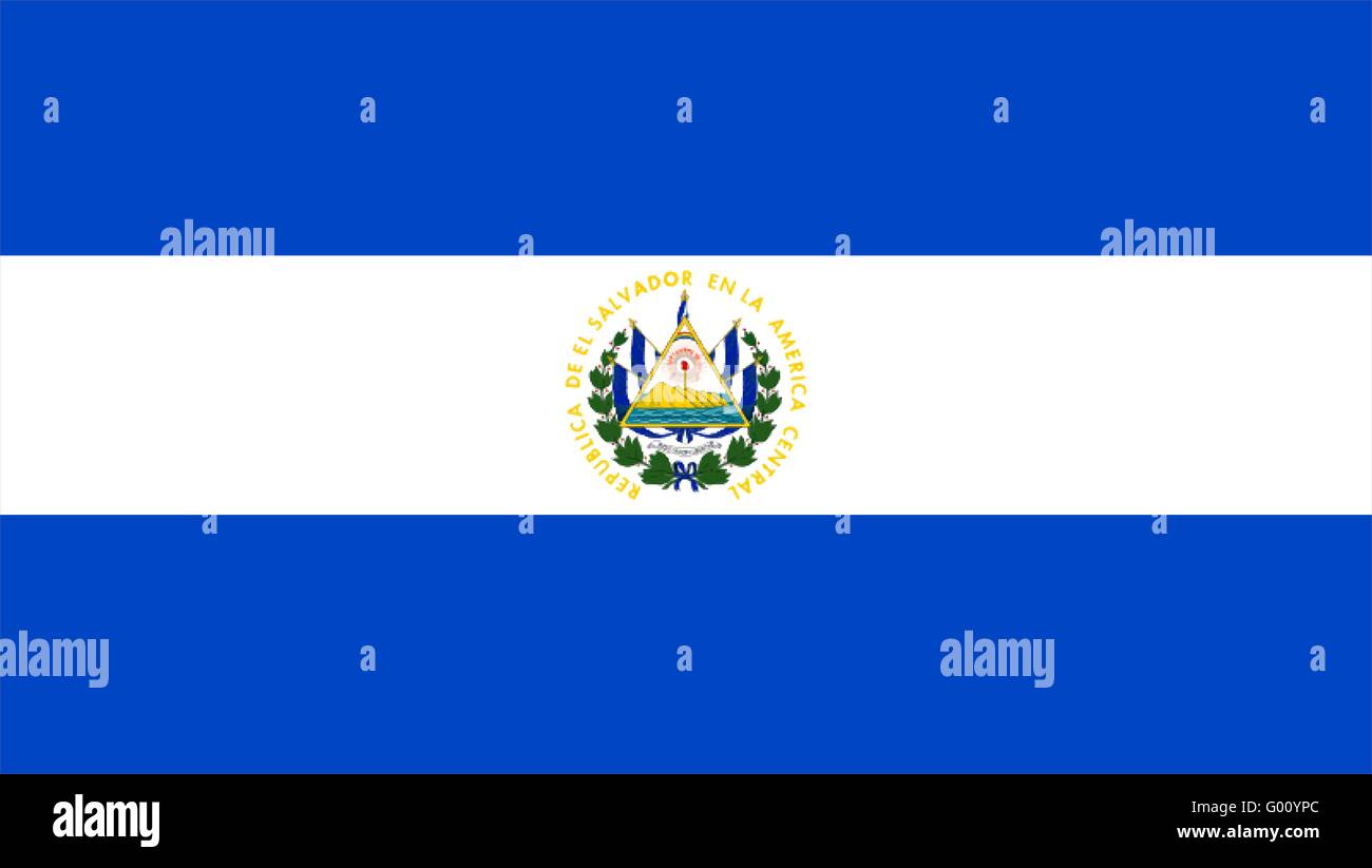 Flag of El Salvador Stock Photo
