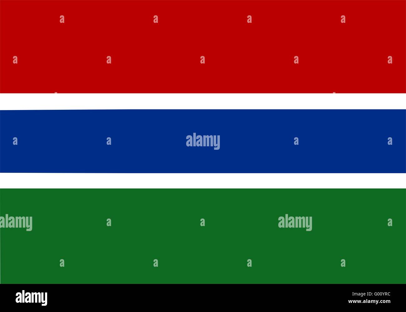 Flag Of Gambia Stock Photo