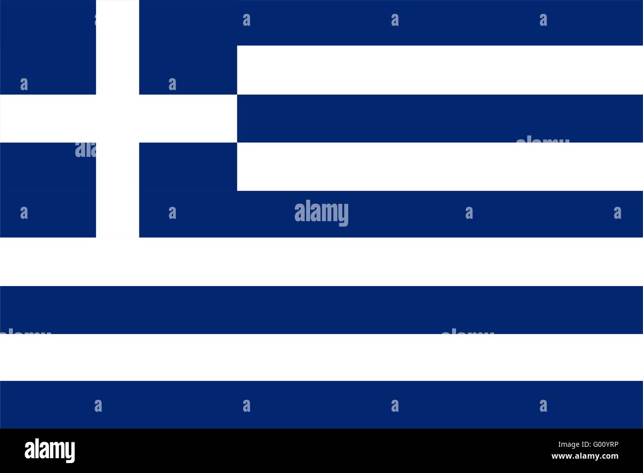 Greece Flag Stock Photo