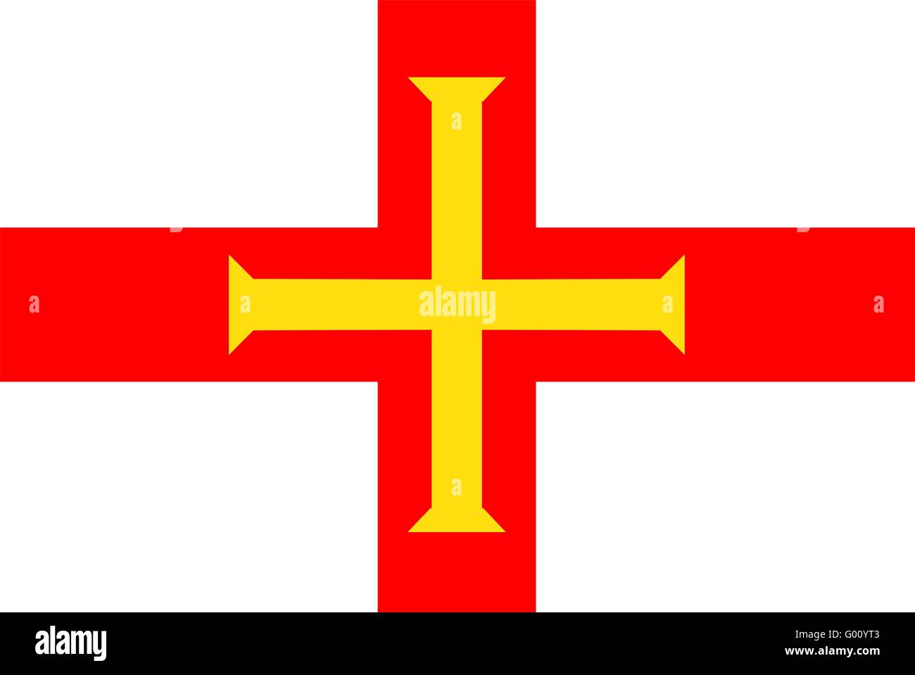 Guernsey Flag Stock Photo